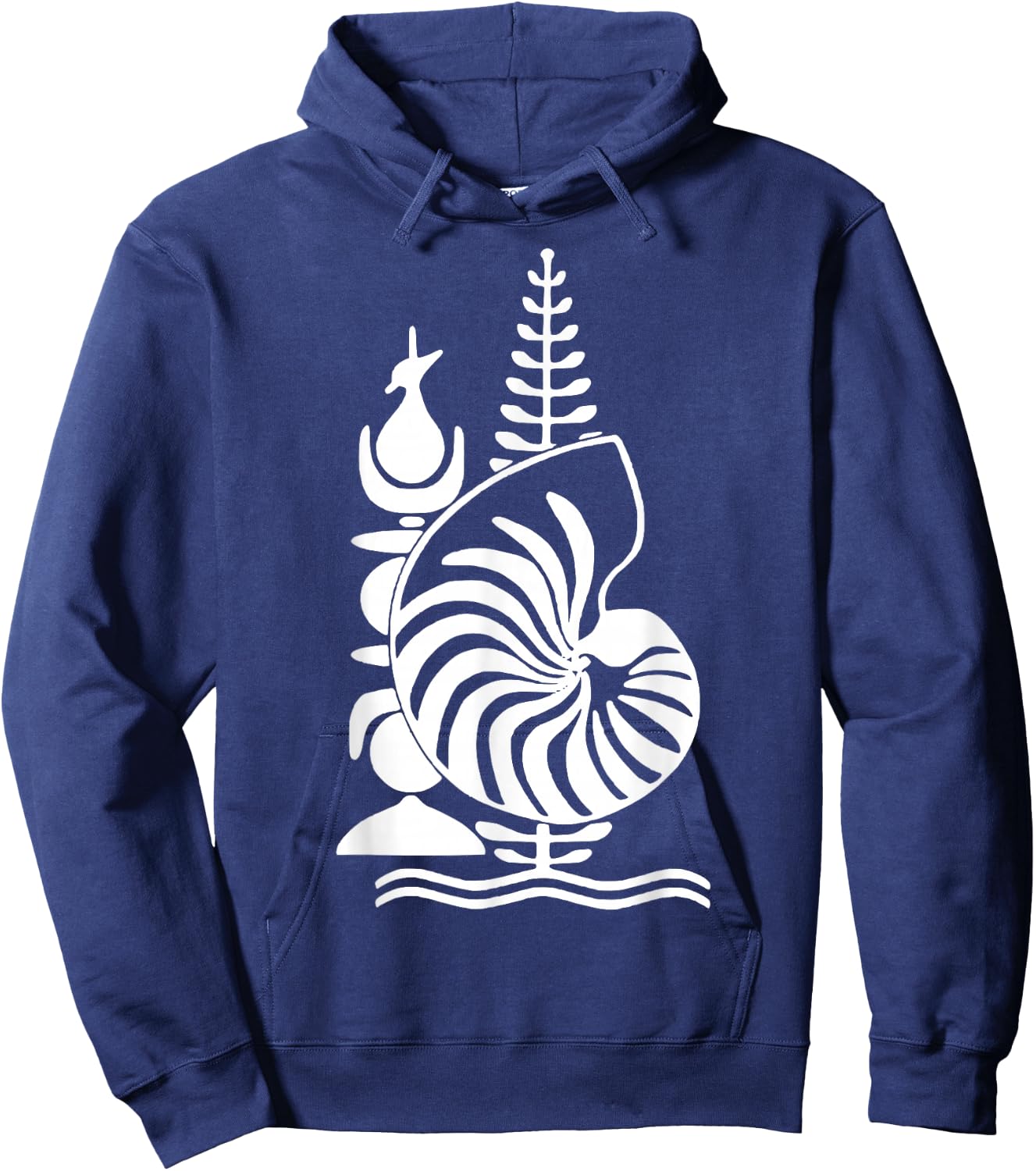 Kanak Emblem New Caledonia Gift, Black, S Hoodie - Hoodie | Navy