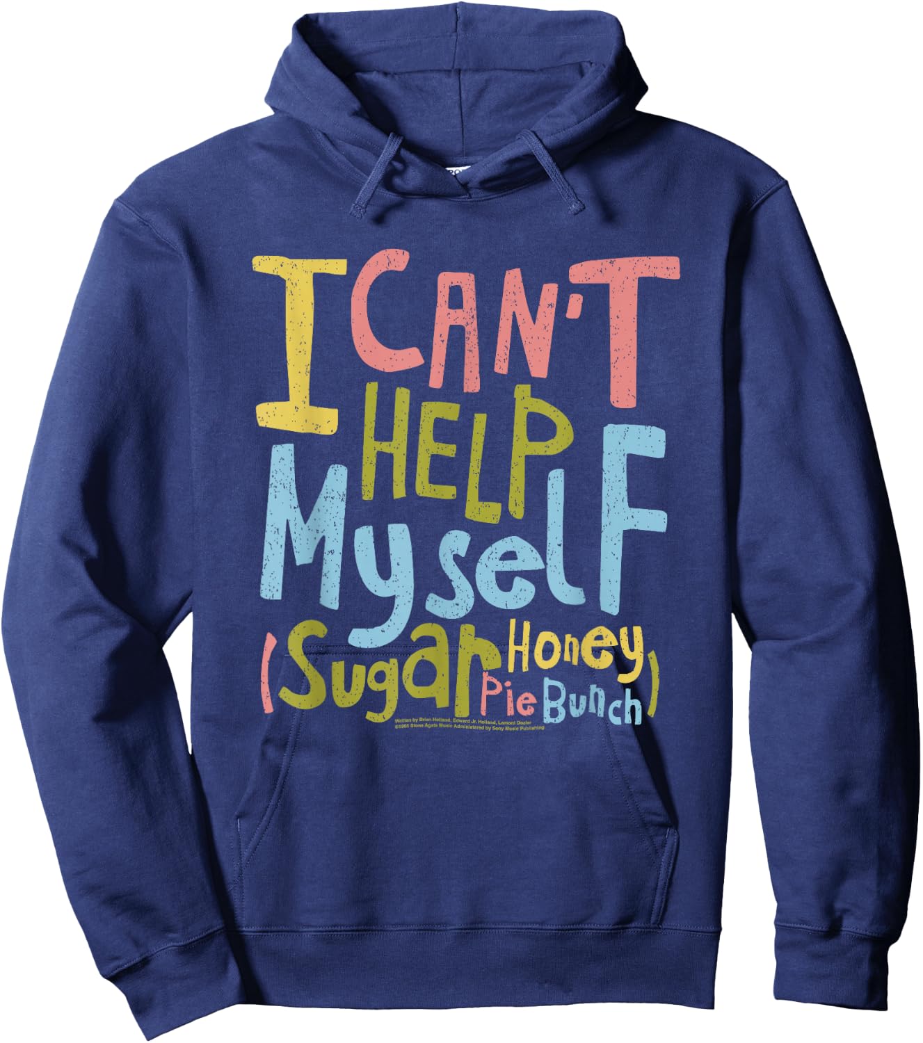 Can't Help Myself Lyric Four Tops Motown Hoodie - Hoodie | Navy