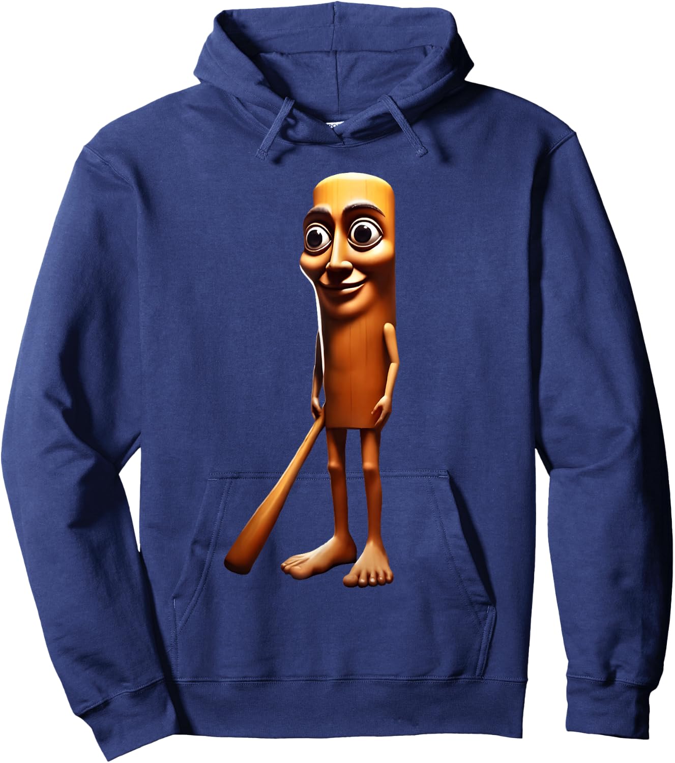 Lustiger Italienischer Brainrot Meme Tung Tung Tung Sahur Hoodie - Hoodie | Navy