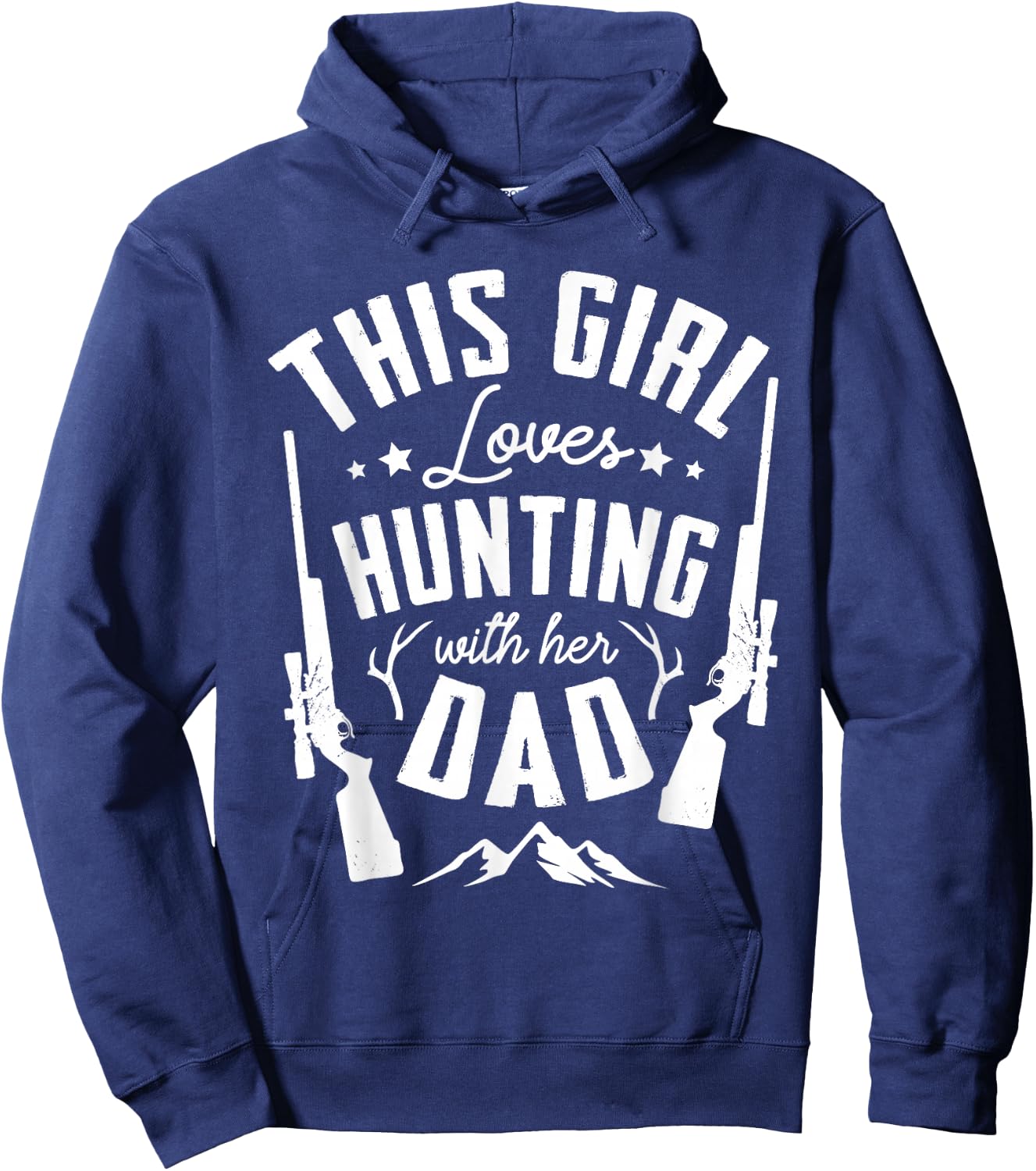 This girl loves hunting with her dad for a Hunter Hunting Hoodie - Hoodie | Navy