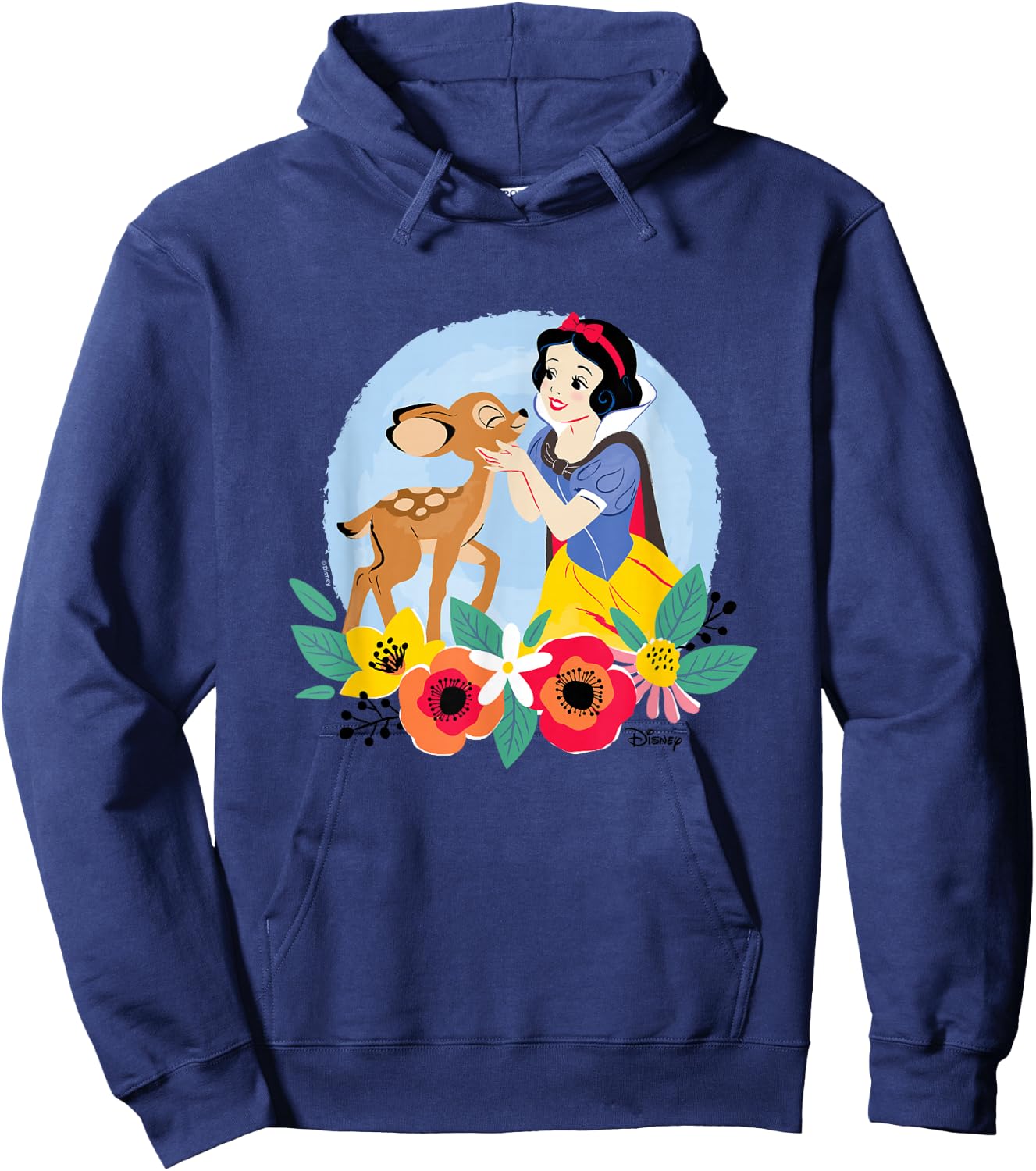 Disney Princess - Floral Snow White Deer Hoodie - Hoodie | Navy