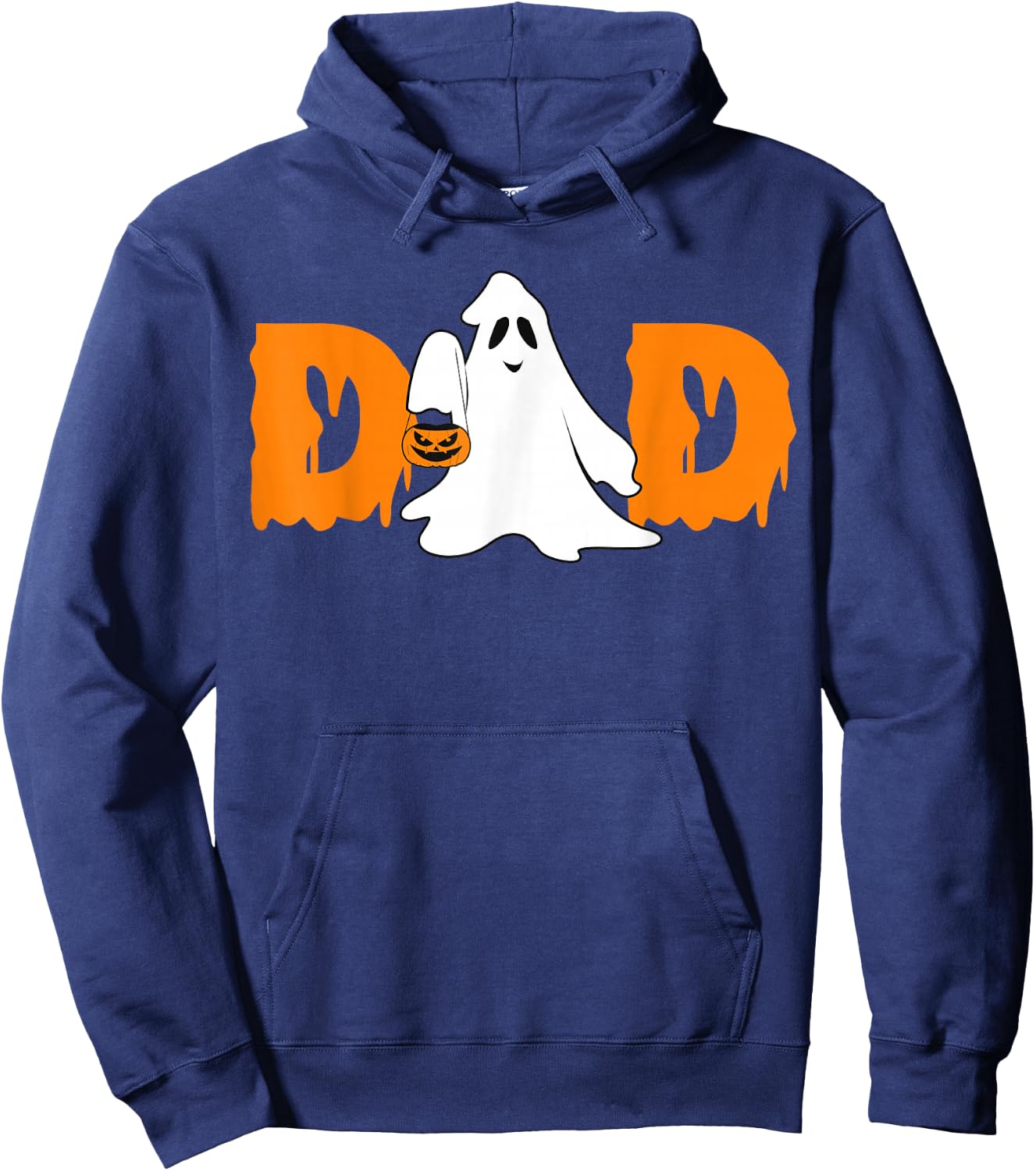 Fun Boo Ghost Dad Halloween Costume Outfit Spooky Hoodie - Hoodie | Navy