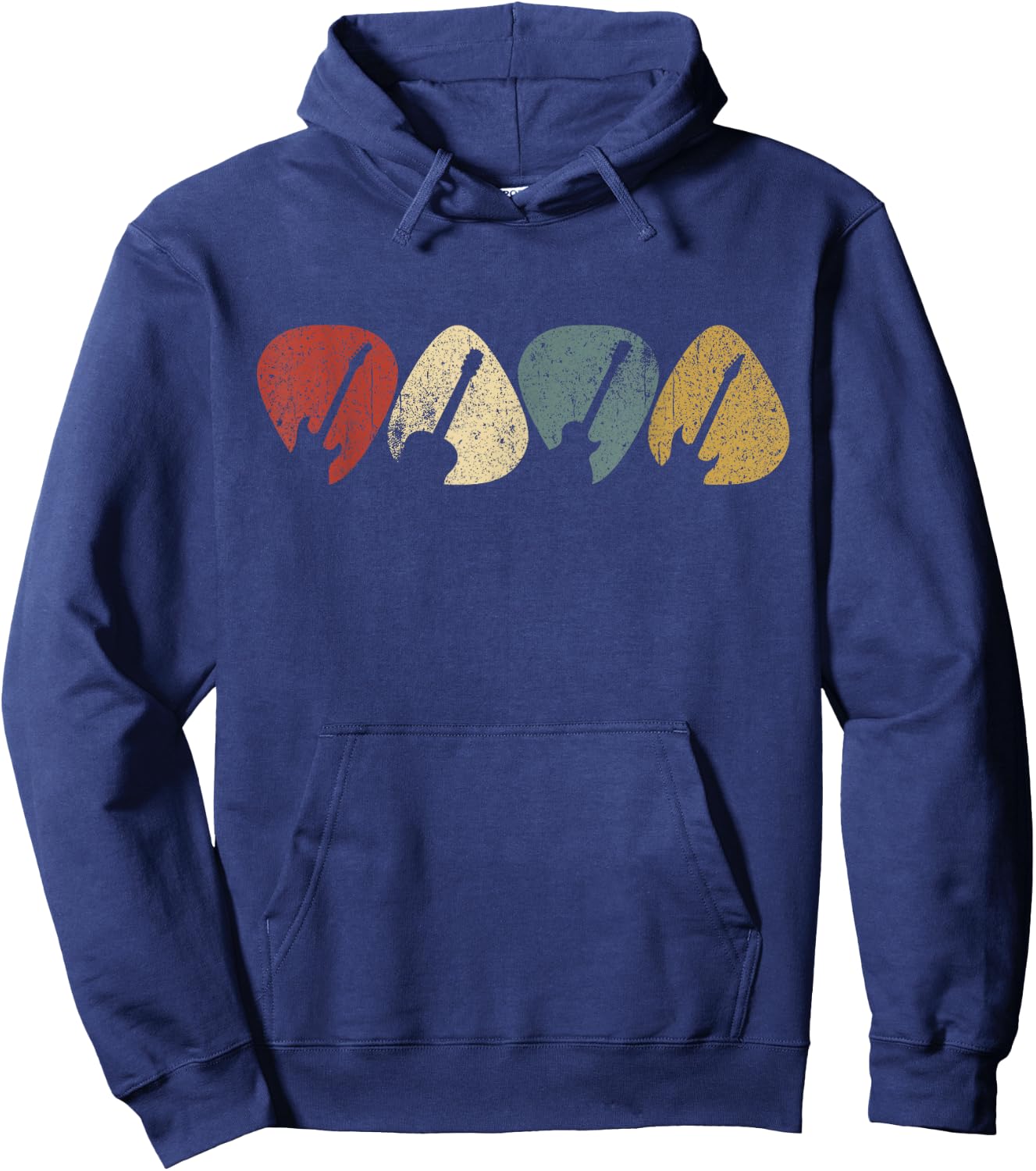 Guitar Plectrum Guitarist Music Lover Guitar Player Gift Hoodie - Hoodie | Navy