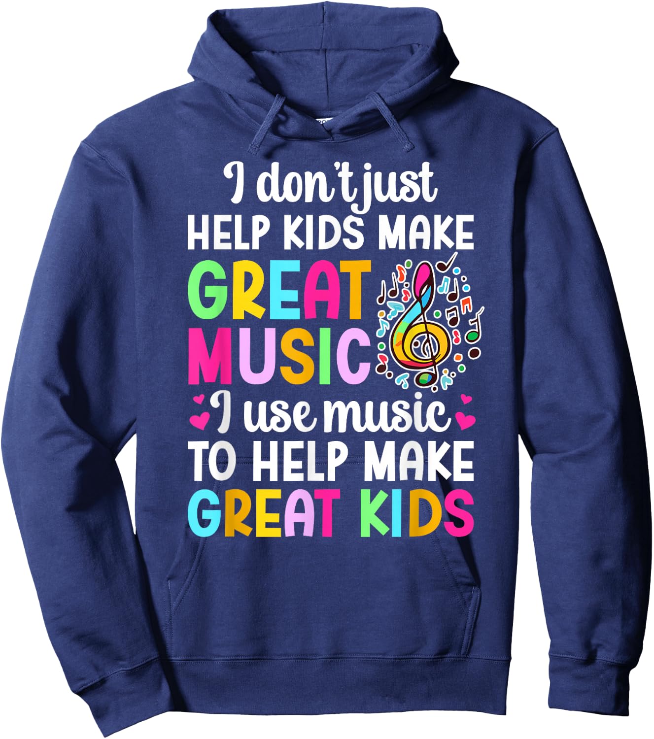 Great Music Teacher Appreciation Music Teaching Hoodie - Hoodie | Navy