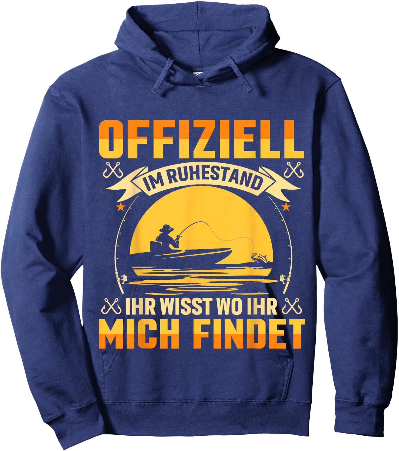 Ruhestand Angeln Spruch Ruhestand Abschiedsgeschenk Hoodie - Hoodie | Navy