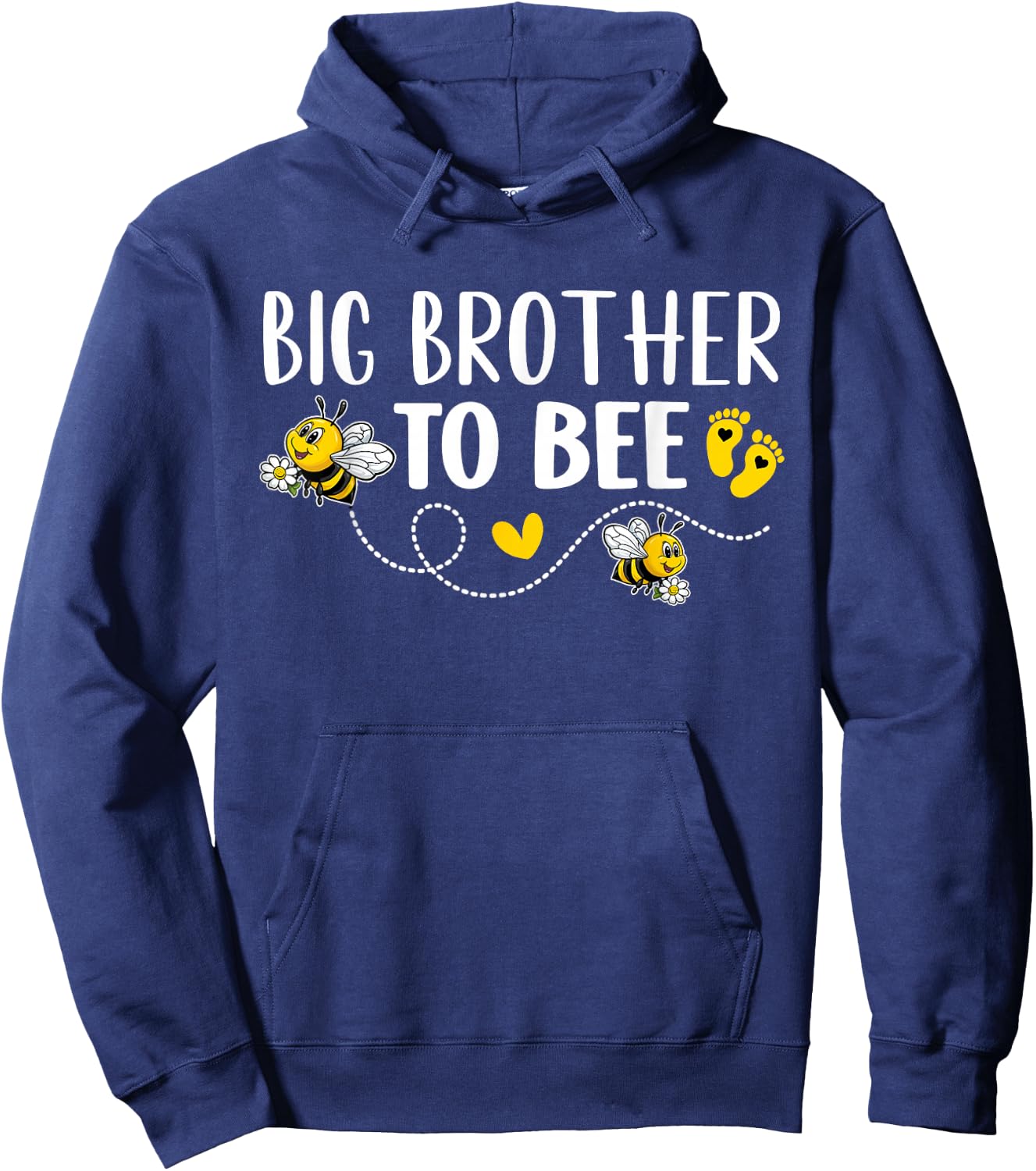 Big Brother To Bee Gender Reveal Pregnancy Announcement Hoodie - Hoodie | Navy