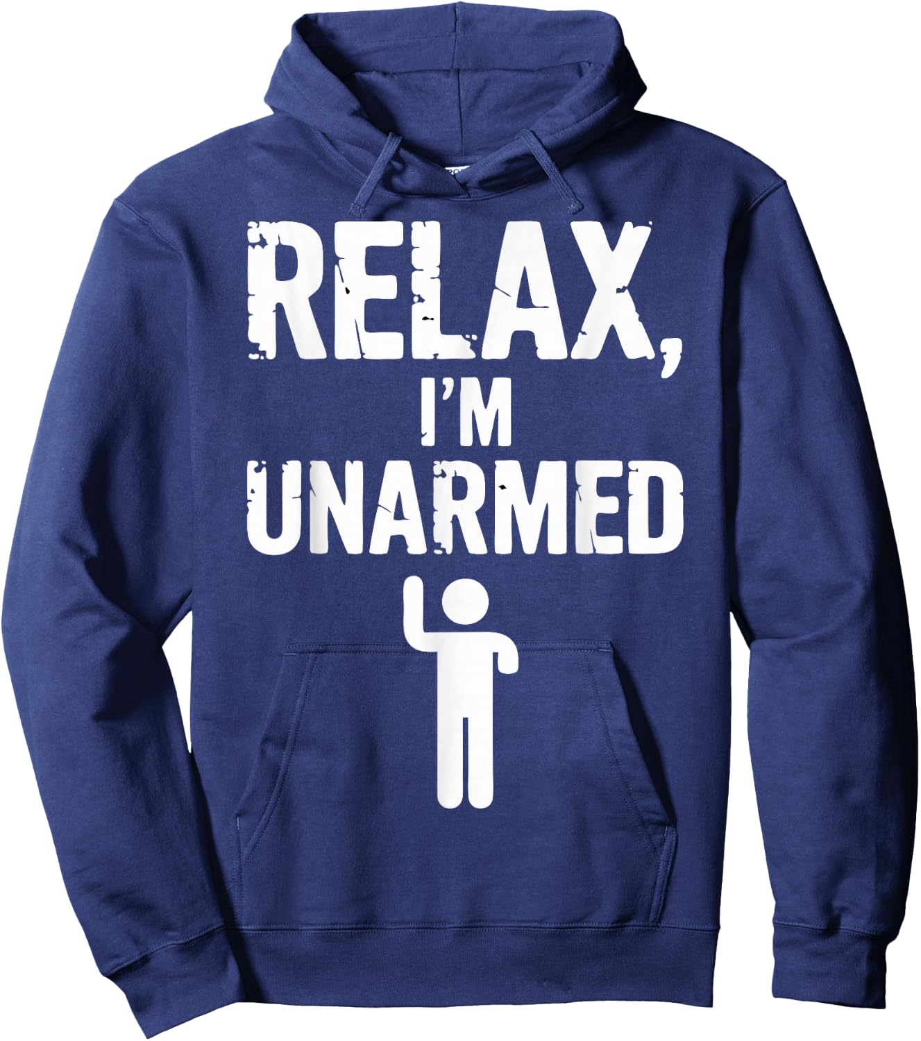Relax I'm Unarmed Hoodie - Hoodie | Navy