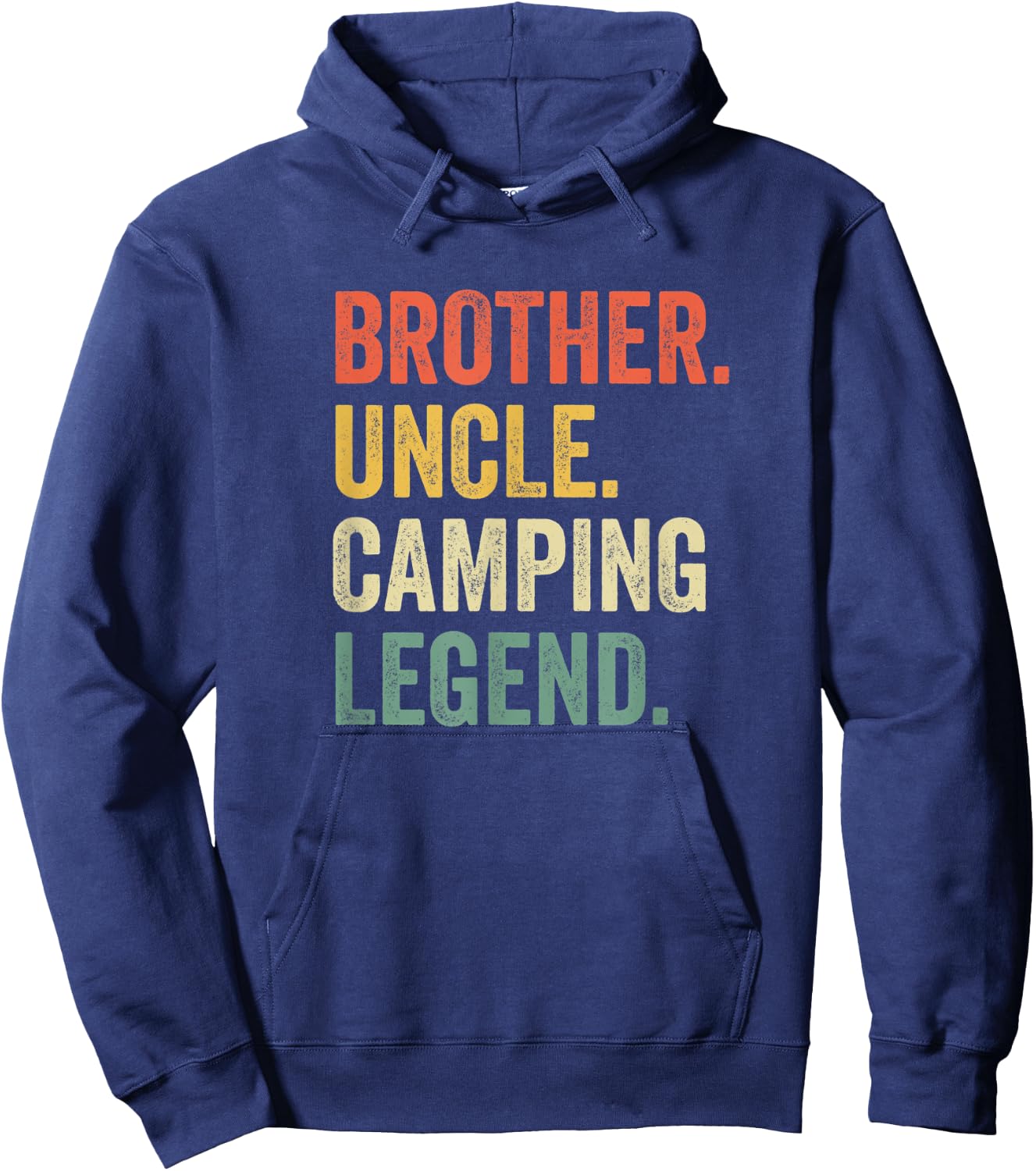 Funny Camper Brother Uncle Camping Legend Vintage Hoodie - Hoodie | Navy