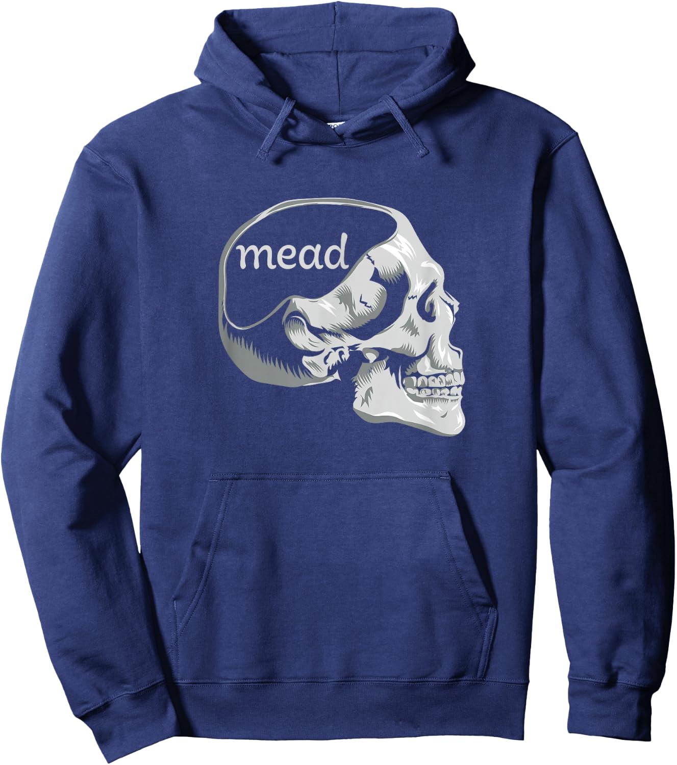 Mead On the Mind | Mead Making, Brewing Funny Graphic Hoodie - Hoodie | Navy