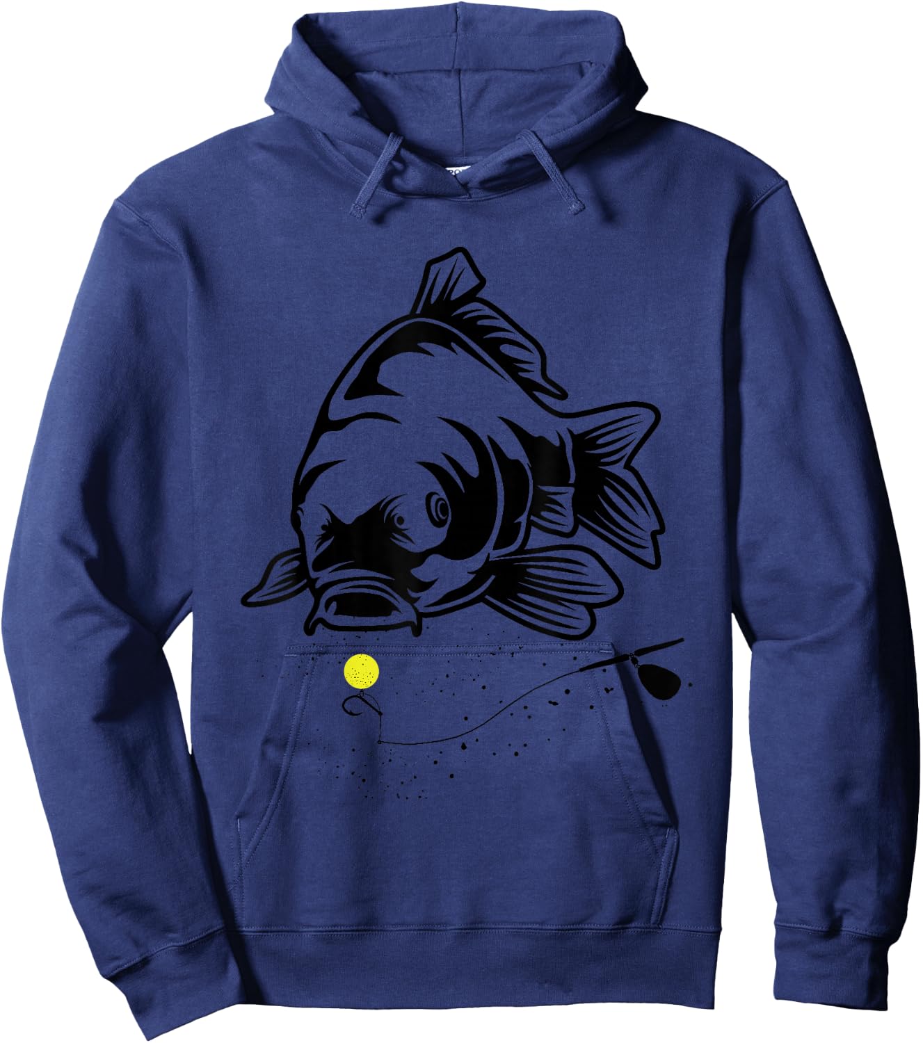 Carp Fishing Carp Fishing Boilies Fishing Carp Fishing , gray Hoodie - Hoodie | Navy