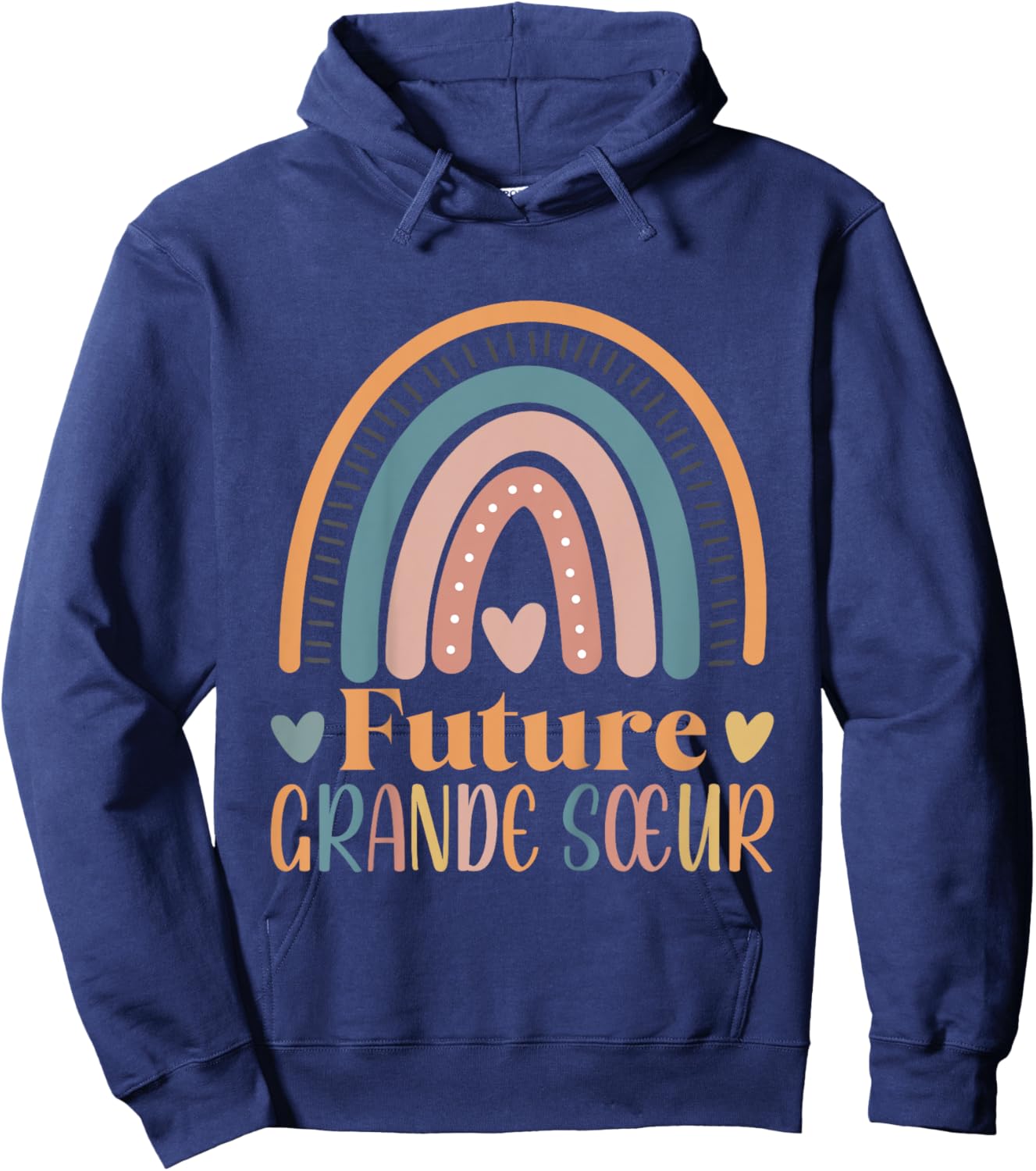 Child Future Big Sister Soon Big Sister Announcement Hoodie - Hoodie | Navy