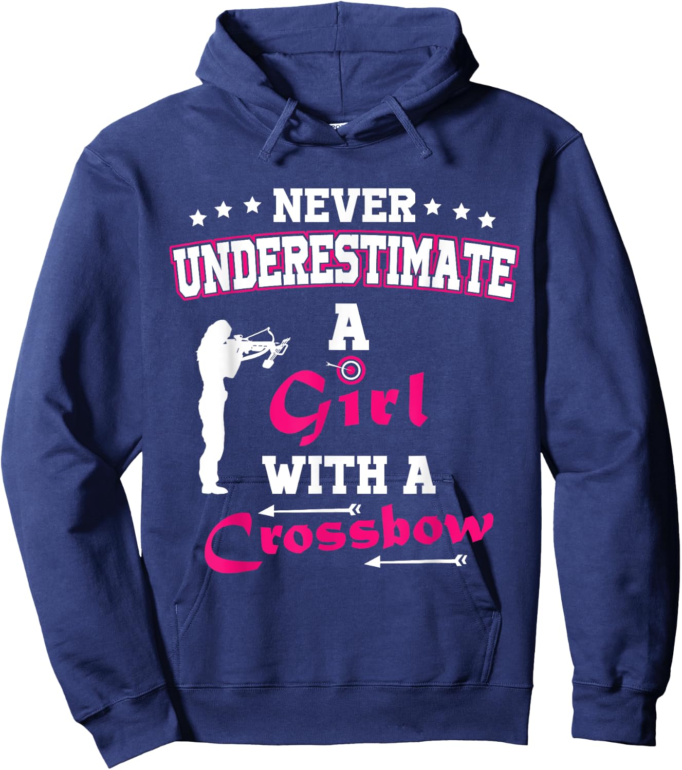 Archery Crossbow Girl Medieval Archery Hoodie - Hoodie | Navy