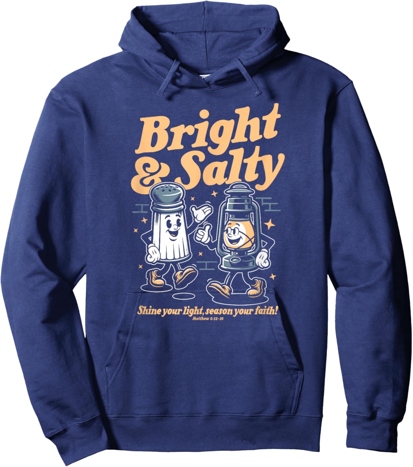 Salt & Light Of The World Matthew 5 Bible Verse Christian Hoodie - Hoodie | Navy
