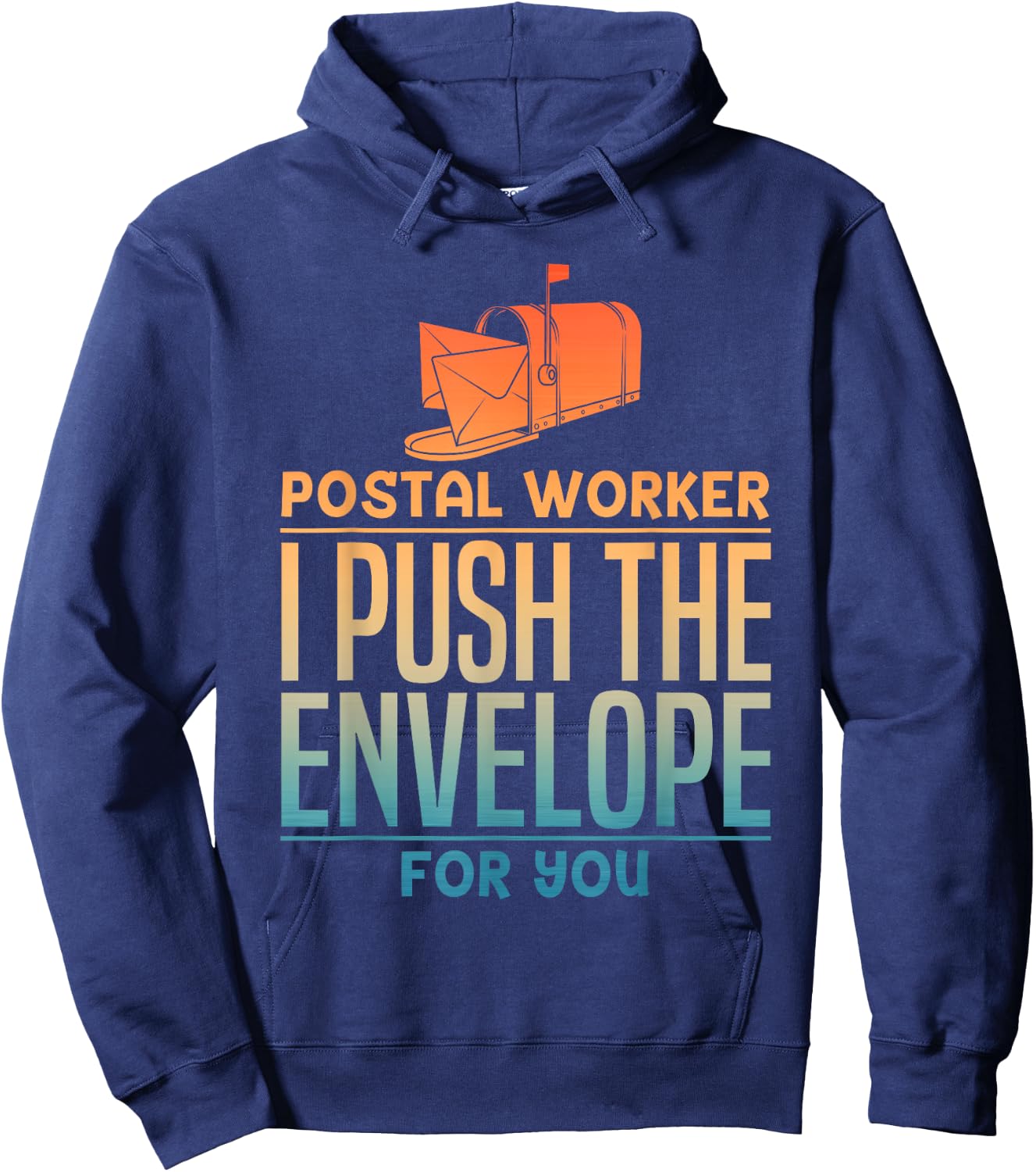 Funny Postal Worker Design Women Postmaster Mailman Hoodie - Hoodie | Navy