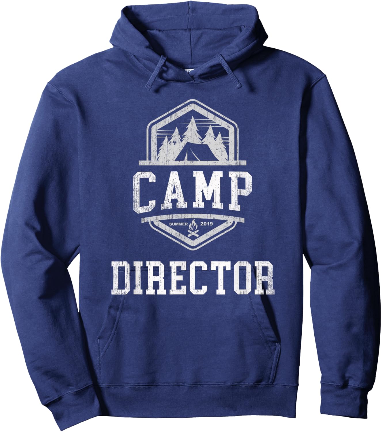 Summer CAMP DIRECTOR Campground Leader Family Campfire King Hoodie - Hoodie | Navy