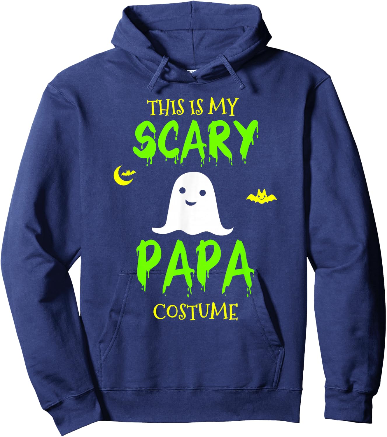 This Is My Scary Papa Costume Halloween Lazy Easy Hoodie - Hoodie | Navy