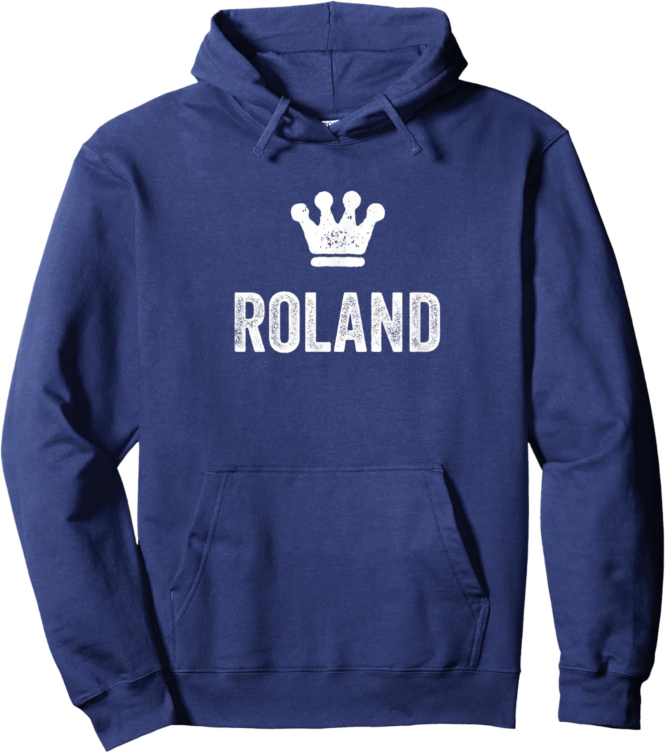 Roland der König/Krone & Name Design für Herren namens Roland Hoodie - Hoodie | Navy