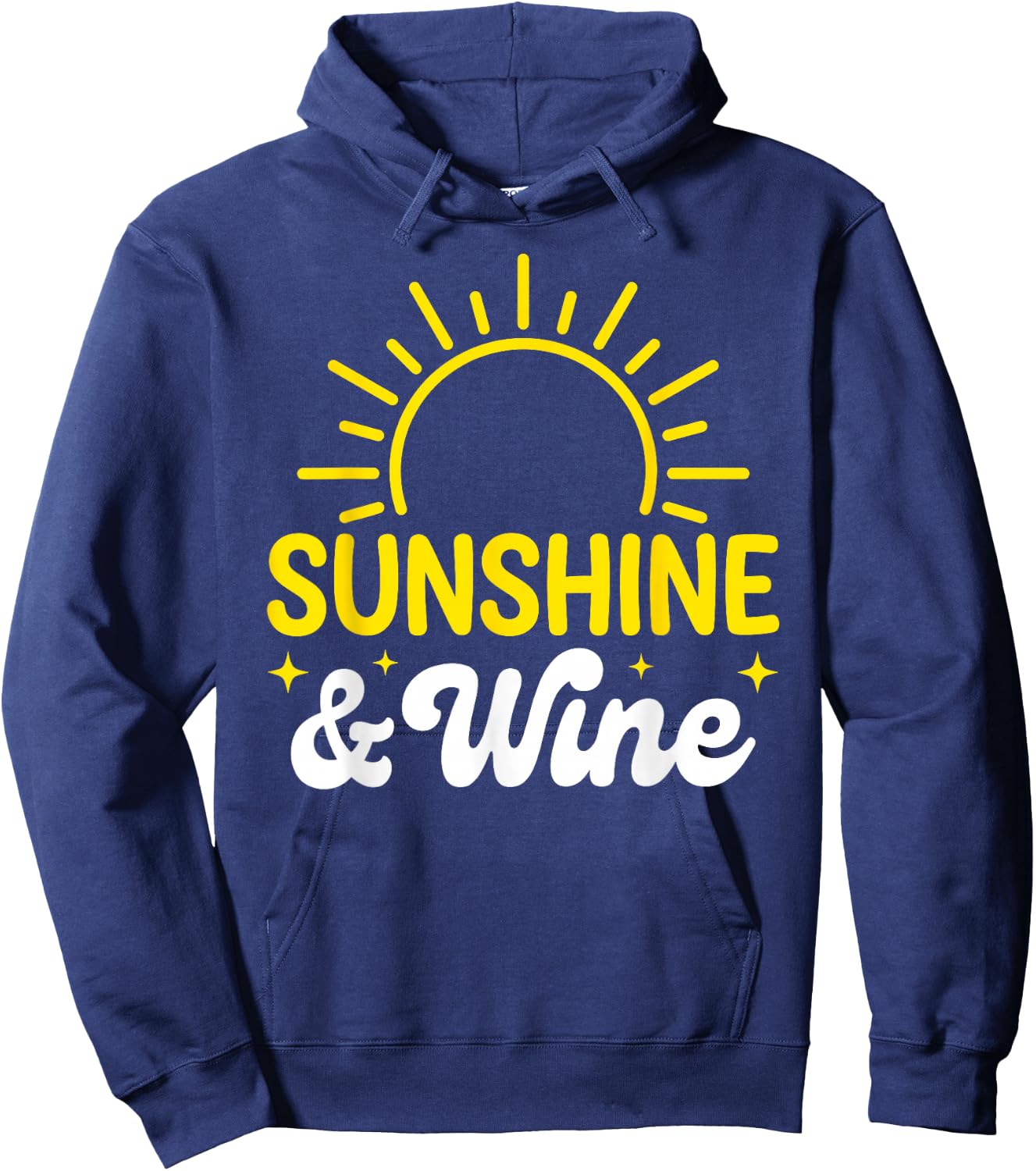 Sunshine and Wine Summer Outdoors Hoodie - Hoodie | Navy