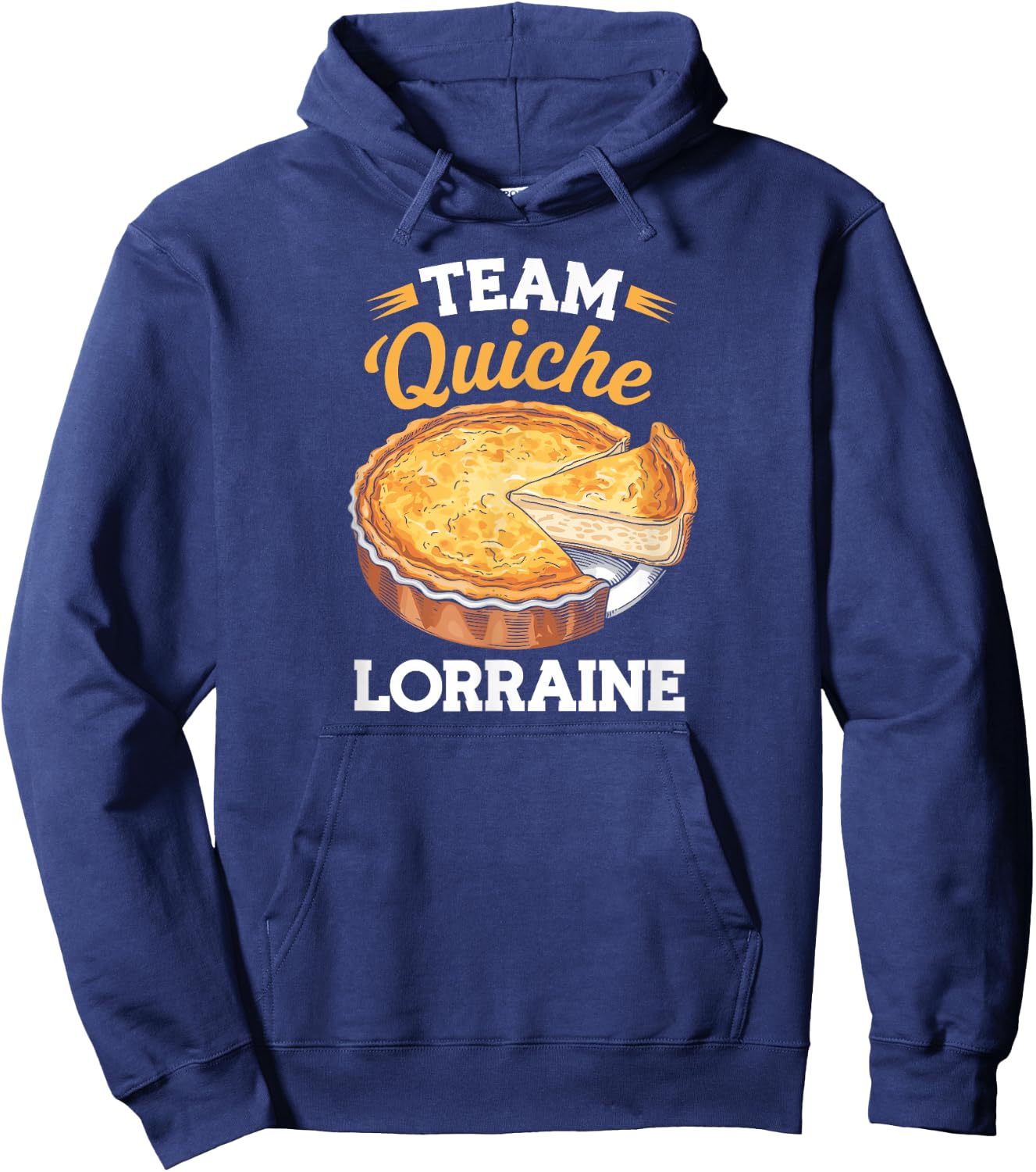 Team Quiche Lorraine , Black, S Hoodie - Hoodie | Navy