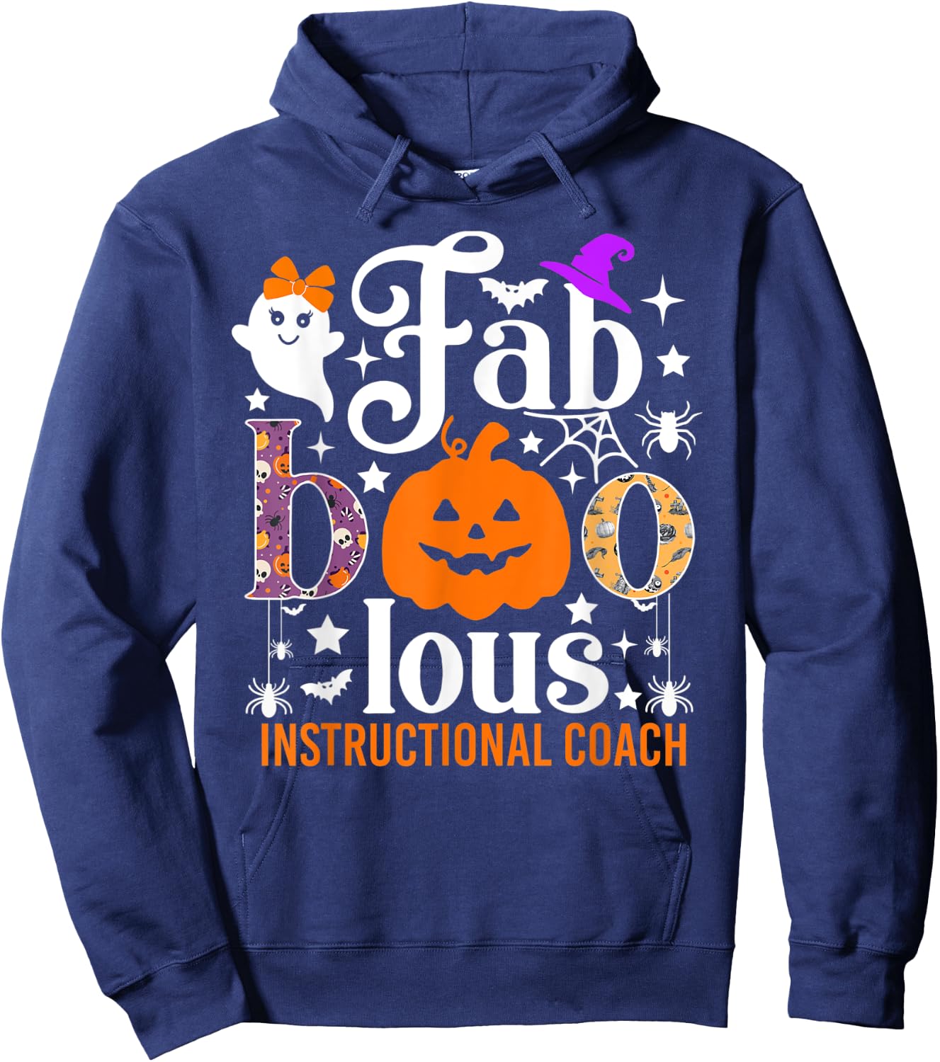 Faboolous Instructional Coach Shirt Funny Boo Halloween Hoodie - Hoodie | Navy