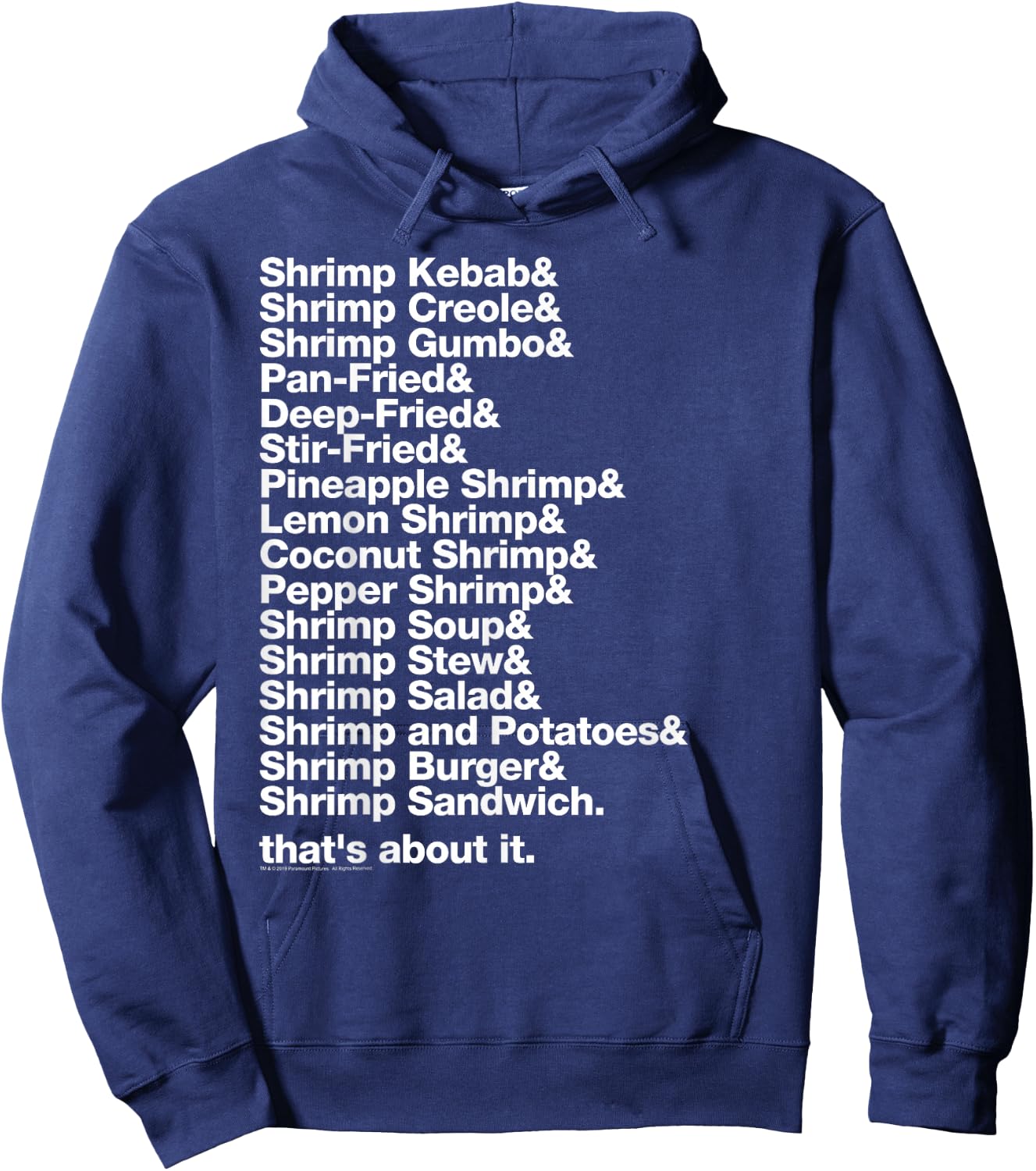 Forrest Gump Shrimp & Hoodie - Hoodie | Navy