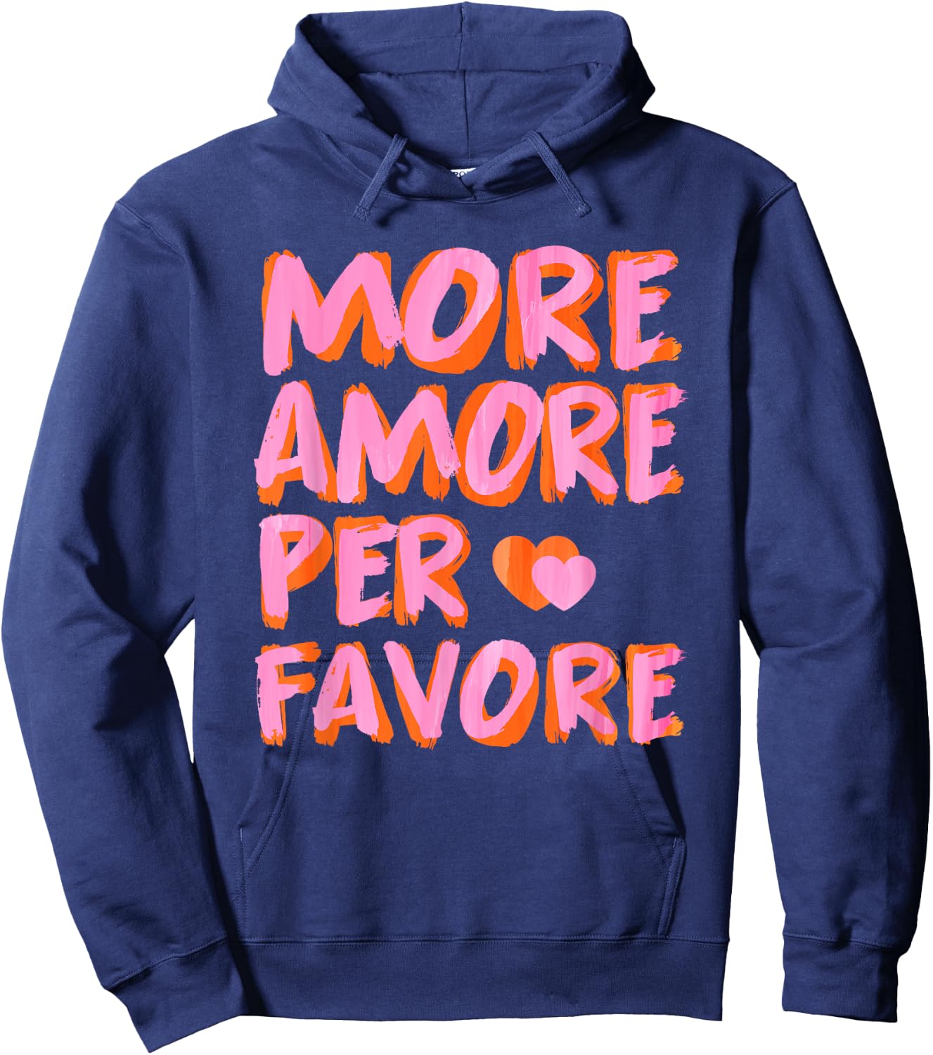 More Amore Per Favore X Mehr Liebe - Selbstliebe Selflove , black Hoodie - Hoodie | Navy