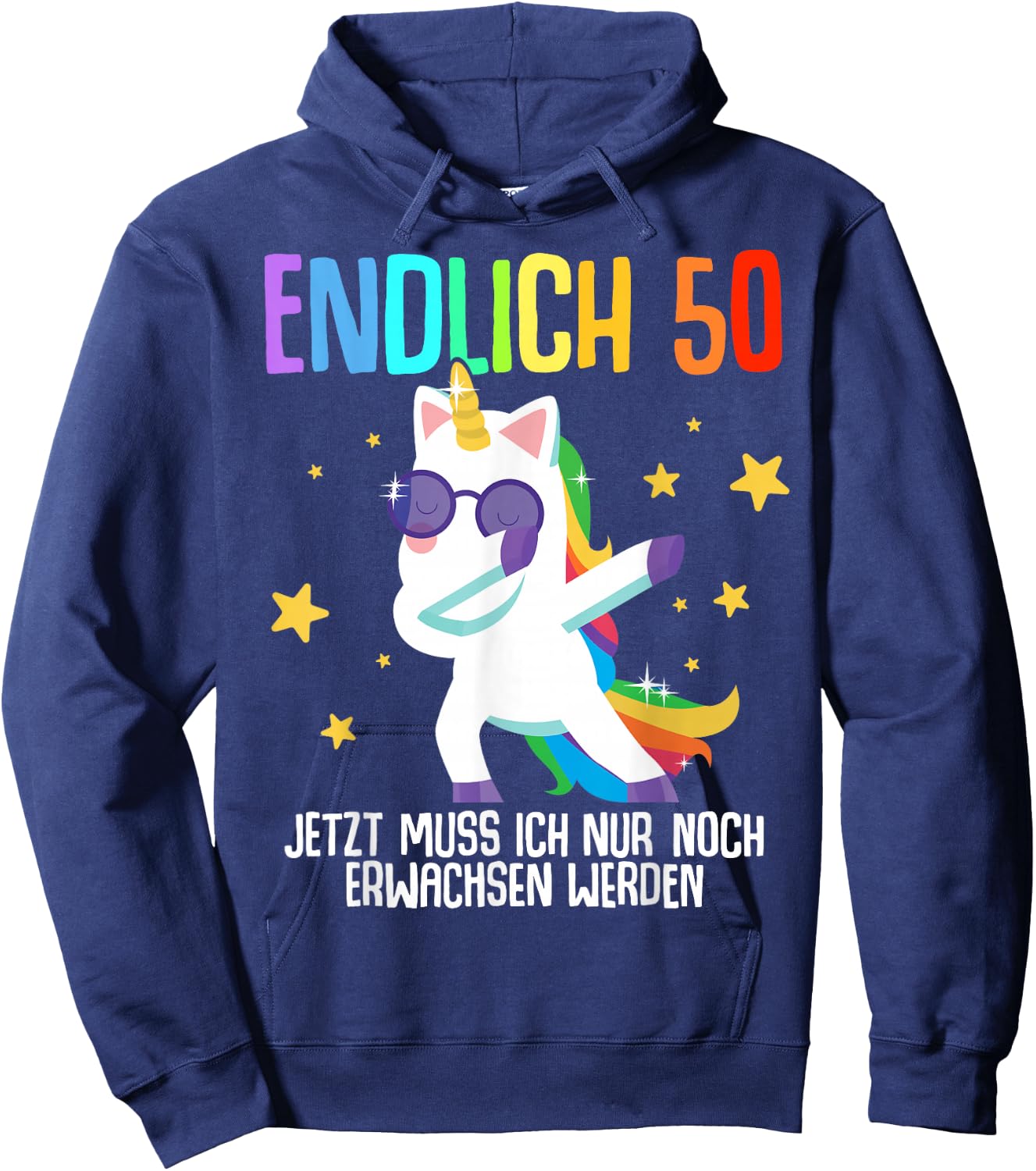 50. Geburtstag Mann Frau 50 Jahre 1976 Deko Lustig Geschenk Hoodie - Hoodie | Navy