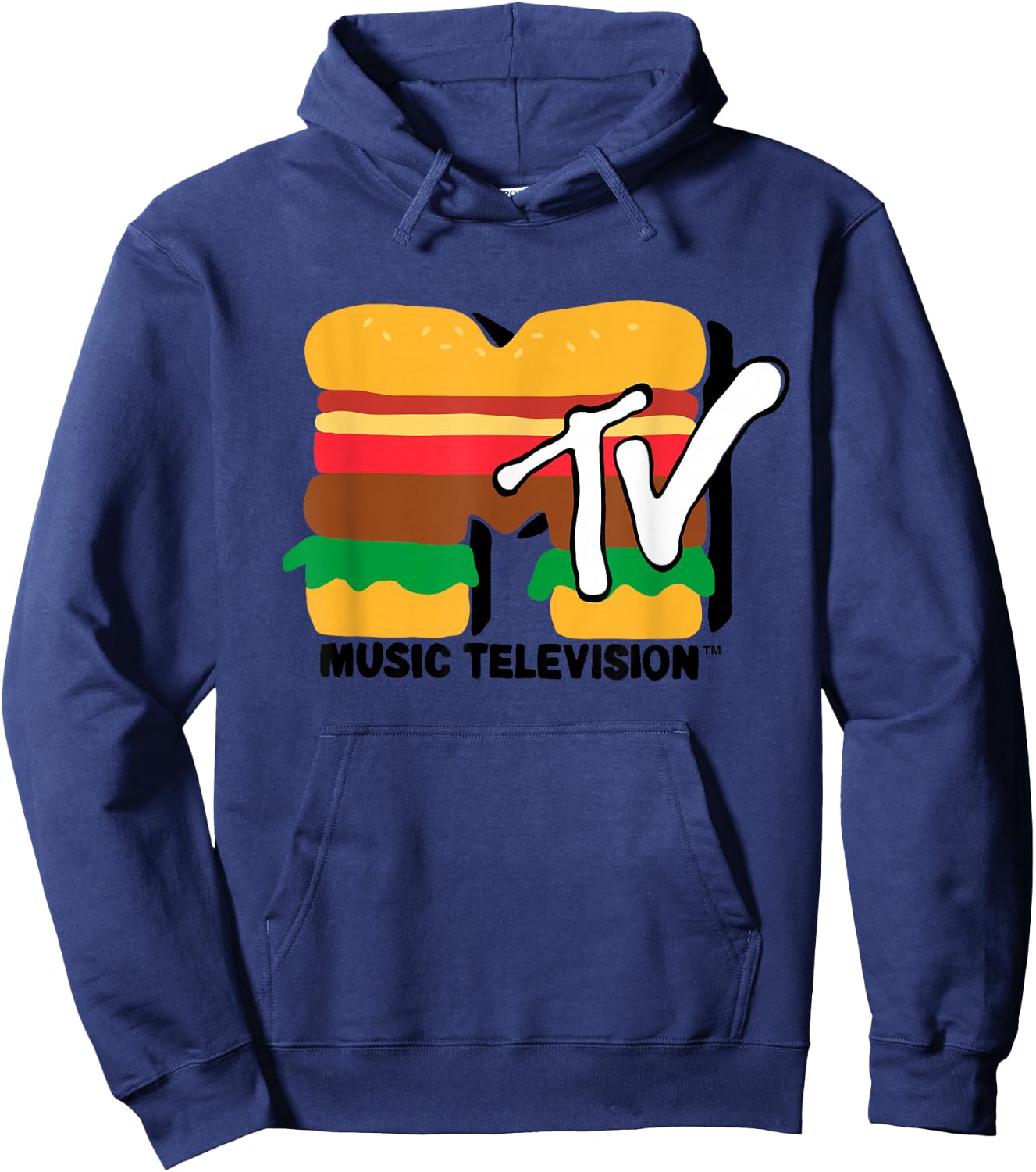 MTV - Burger TV Hoodie - Hoodie | Navy
