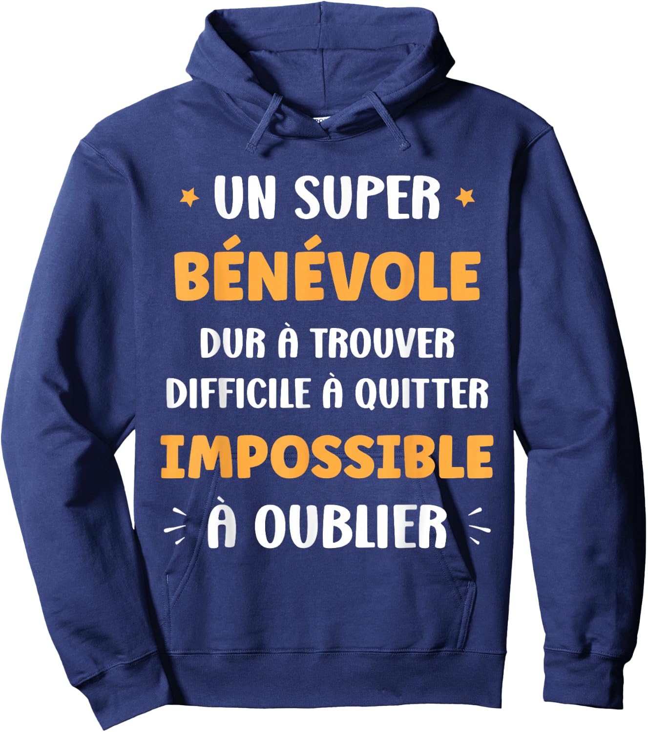 Départ Humour Bénévole Homme metier Original Super Bénévole Hoodie - Hoodie | Navy