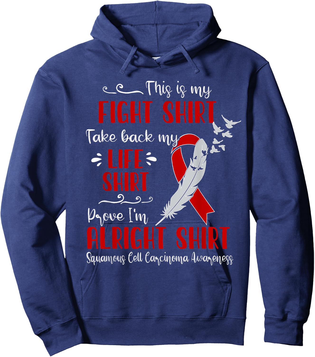 Squamous Cell Carcinoma Awareness My Fight Hoodie - Hoodie | Navy