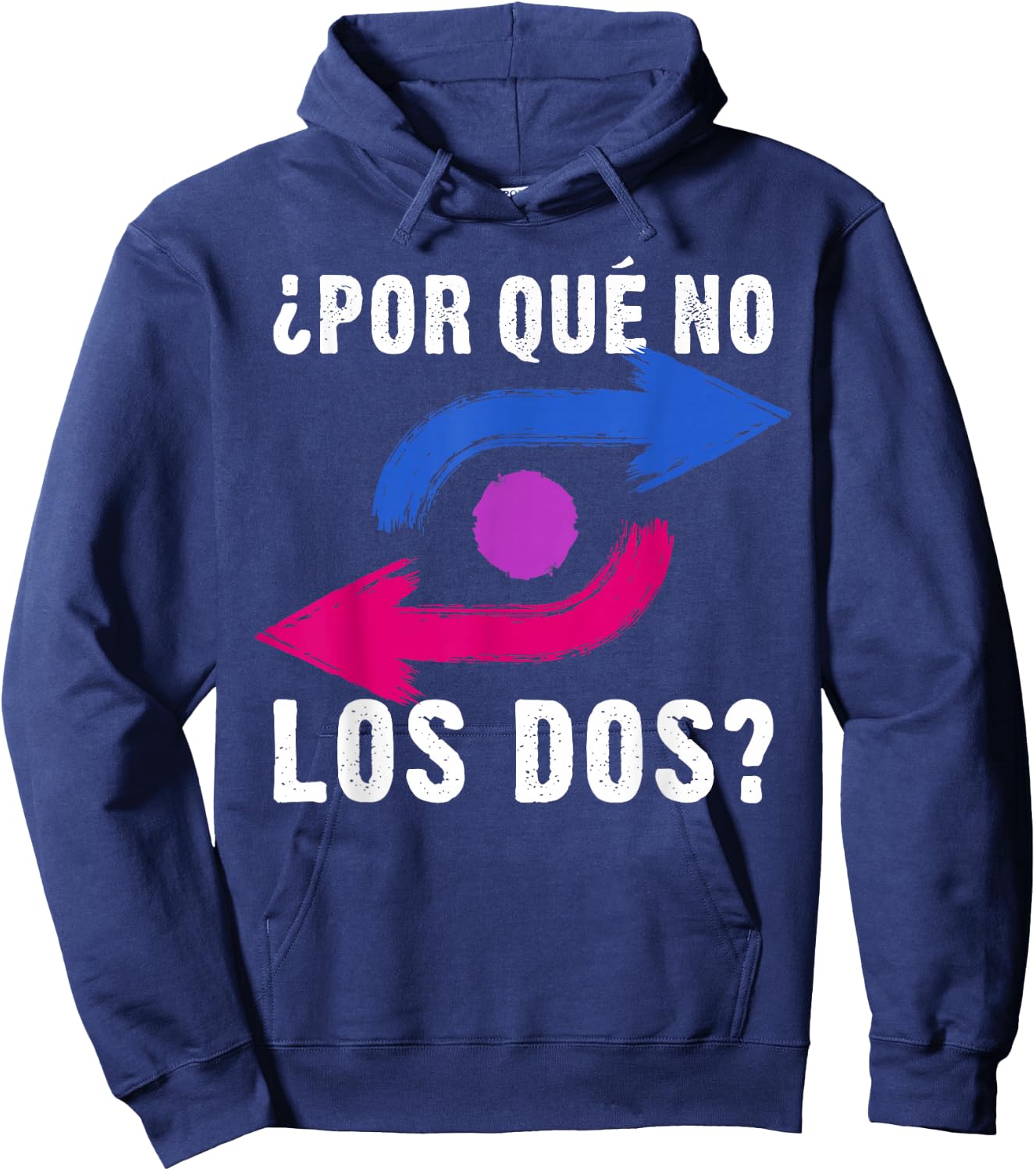 Por Qué No Los Dos Bisexual Pride Colours Arrows Hoodie - Hoodie | Navy