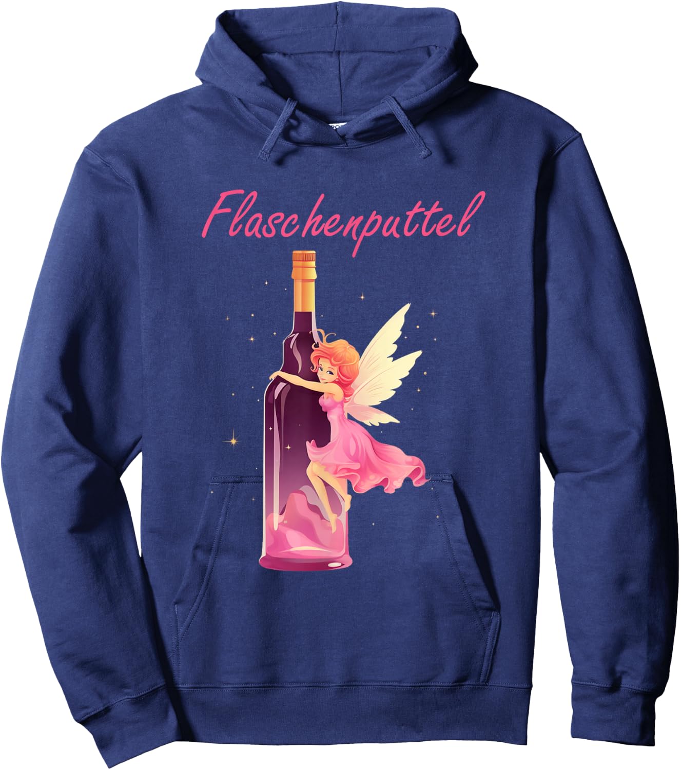 Funny Party Fairy Bottle Putty Party Fairy Alcohol Drinking , black Hoodie - Hoodie | Navy