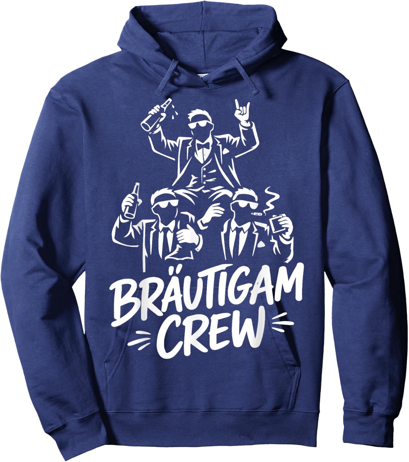 JGA Männer Junggesellenabschied Poltern Herren JGA Hoodie - Hoodie | Navy