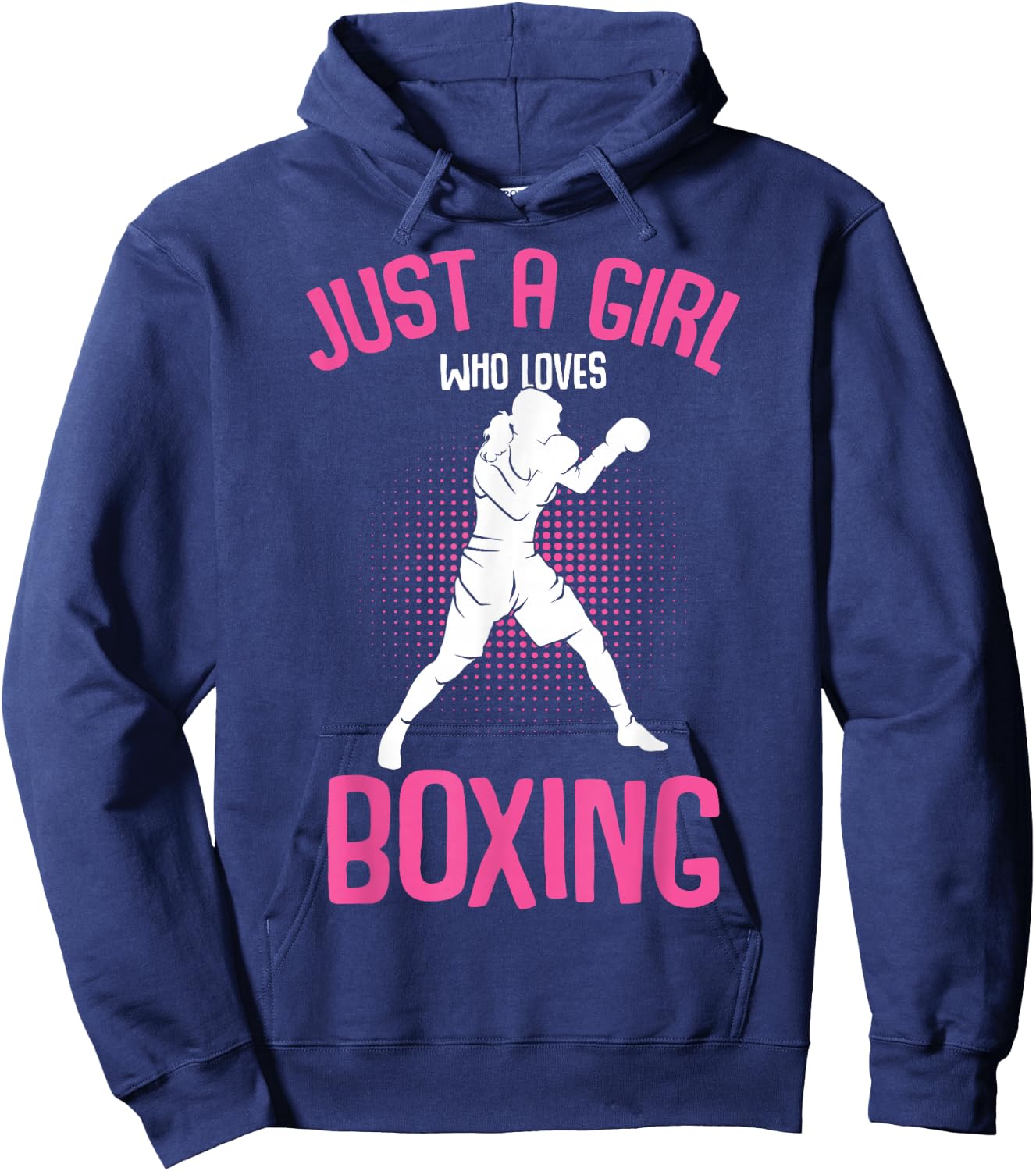 Just a Girl who loves Boxing Boxer Girls Kids Hoodie - Hoodie | Navy