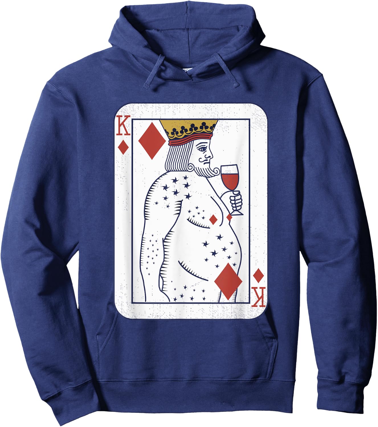 Check King Costume, Sommelier Outfit, Bartender , Black, S Hoodie - Hoodie | Navy