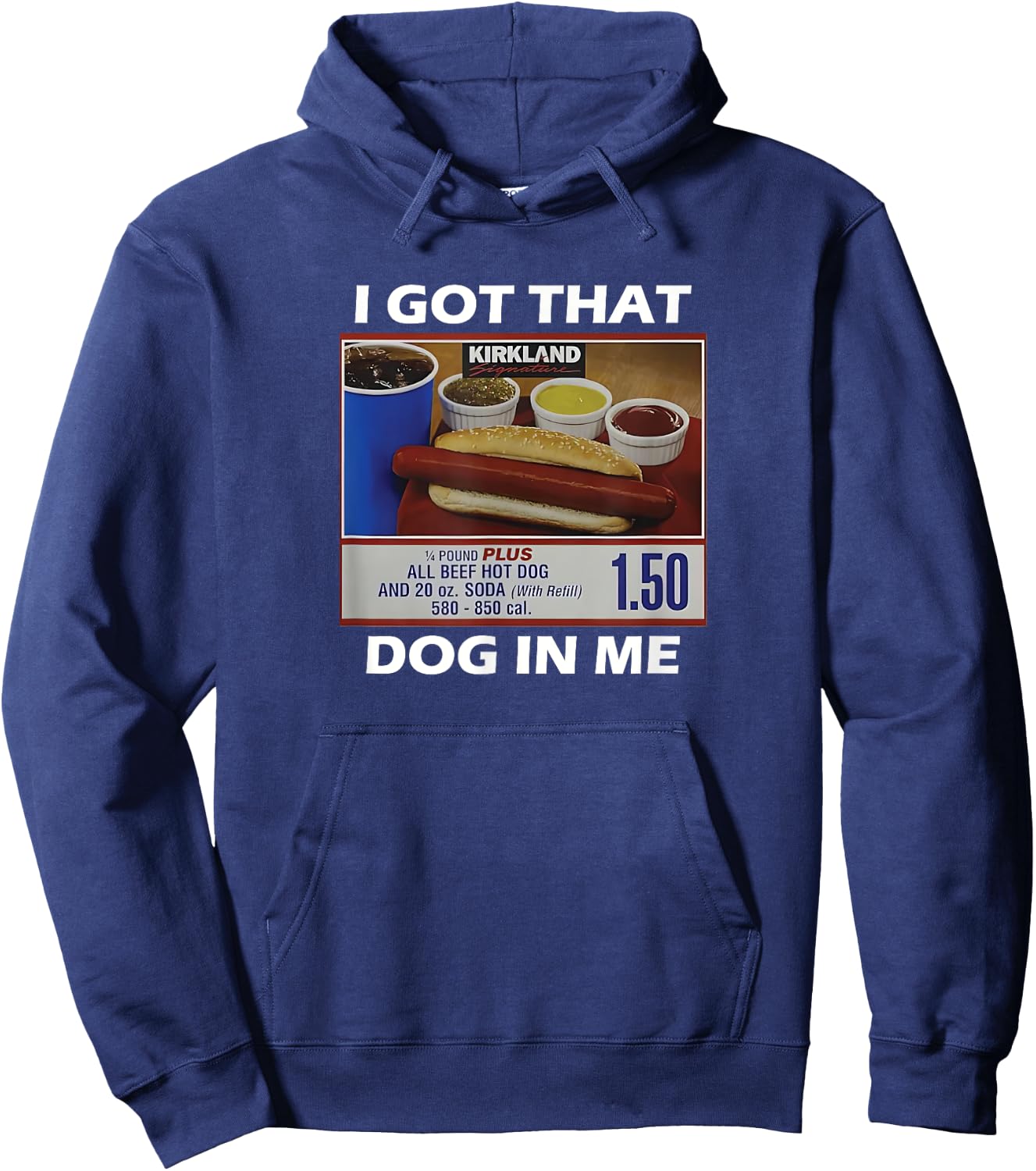 I Got That Dog In Me Funny Hot Dog Women Kids Hoodie - Hoodie | Navy