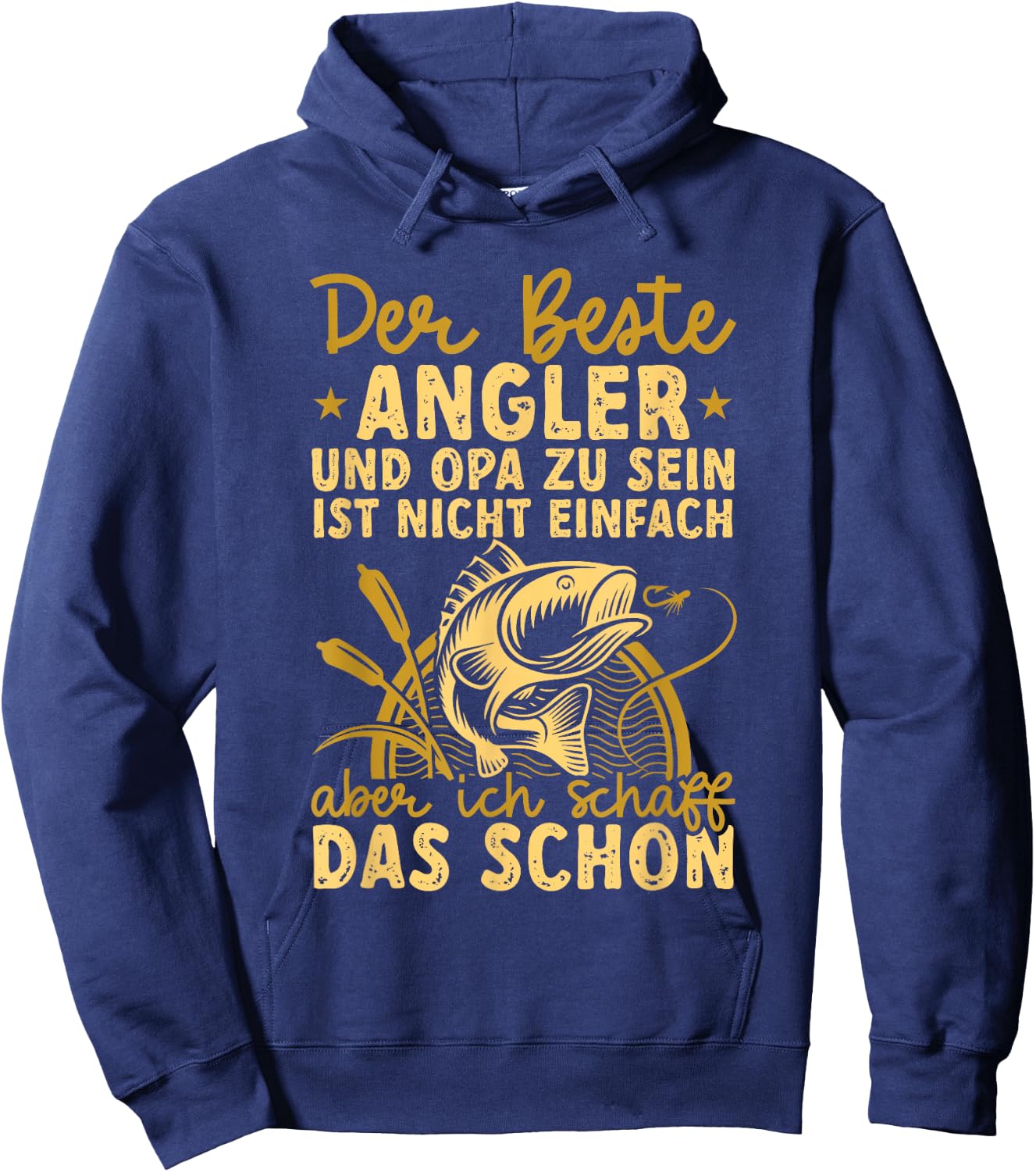 Fischer Beste Angler und Opa Angel , black Hoodie - Hoodie | Navy