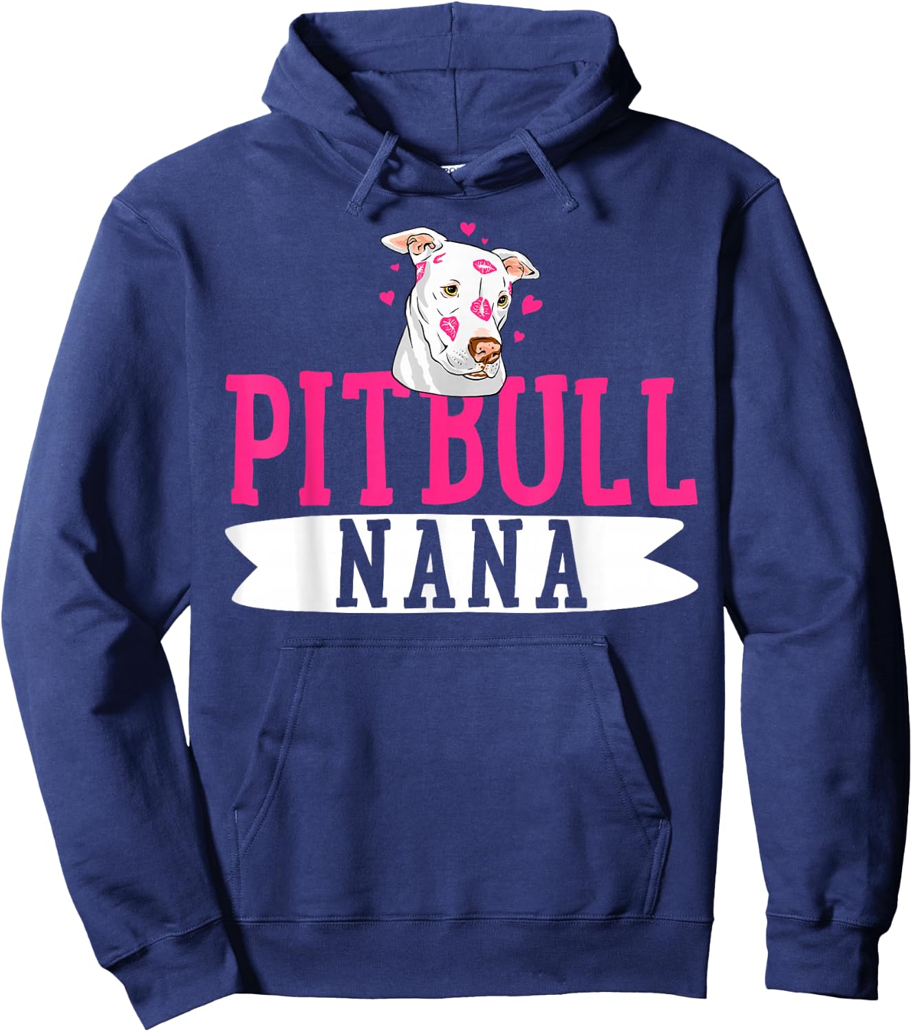 Pitbull Nana Pit Bull Terrier Dog Pibble Owner Mother's Day Hoodie - Hoodie | Navy