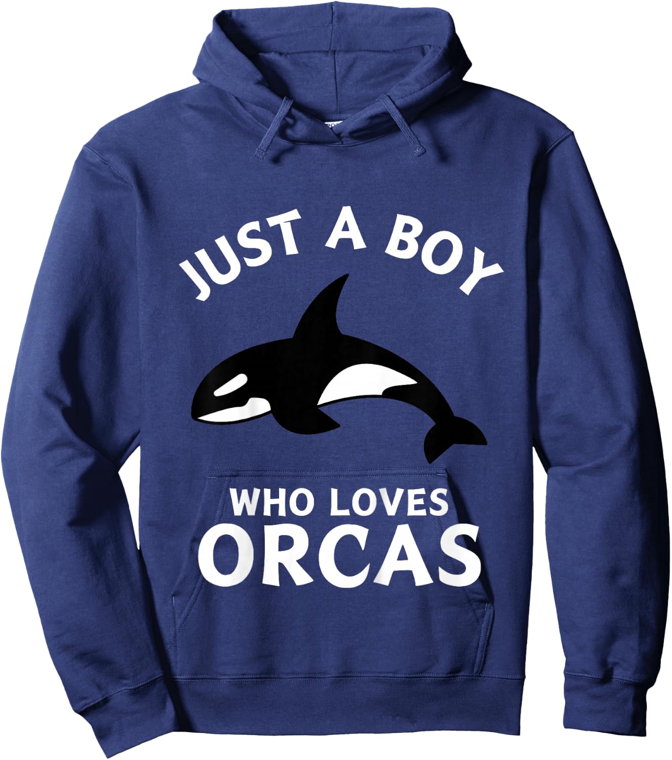Just A Boy Who Loves Orcas Hoodie - Hoodie | Navy