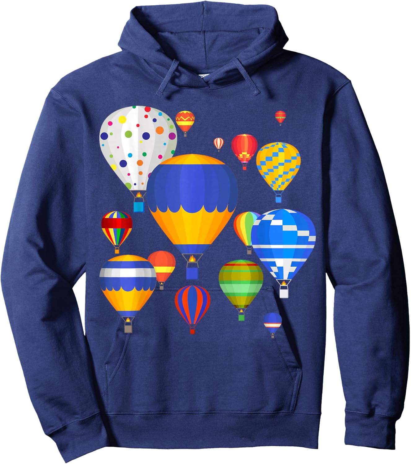 Funny Hot Air Balloon Festival Balloonist Fly Ballooning Hoodie - Hoodie | Navy