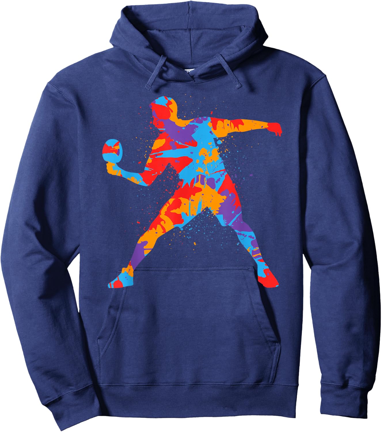 Table Tennis Player Colourful Children's Boys Table Tennis , black Hoodie - Hoodie | Navy