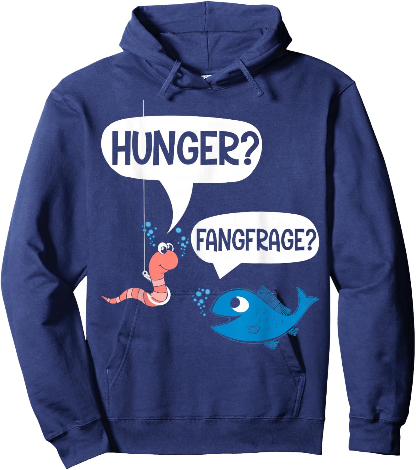lustiger Spruch, Angler, lustig, coole Sprüche, lustig lustig angeln Hoodie - Hoodie | Navy