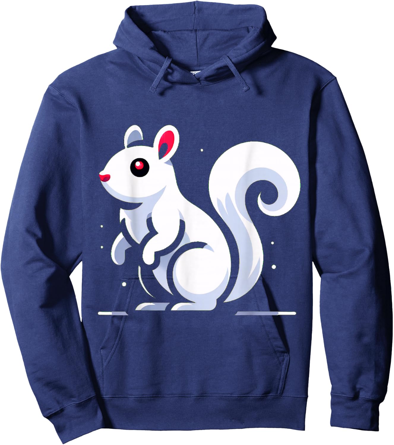 Albino Squirrel Hoodie - Hoodie | Navy