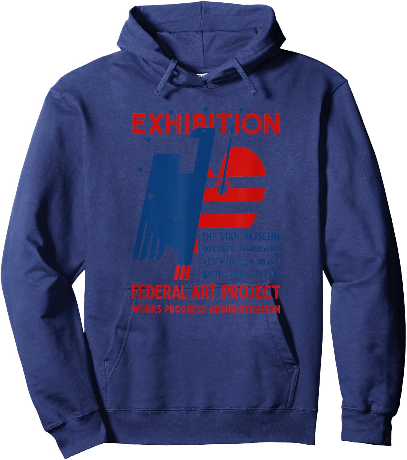 Federal Arts Project - Vintage WPA Hoodie - Hoodie | Navy