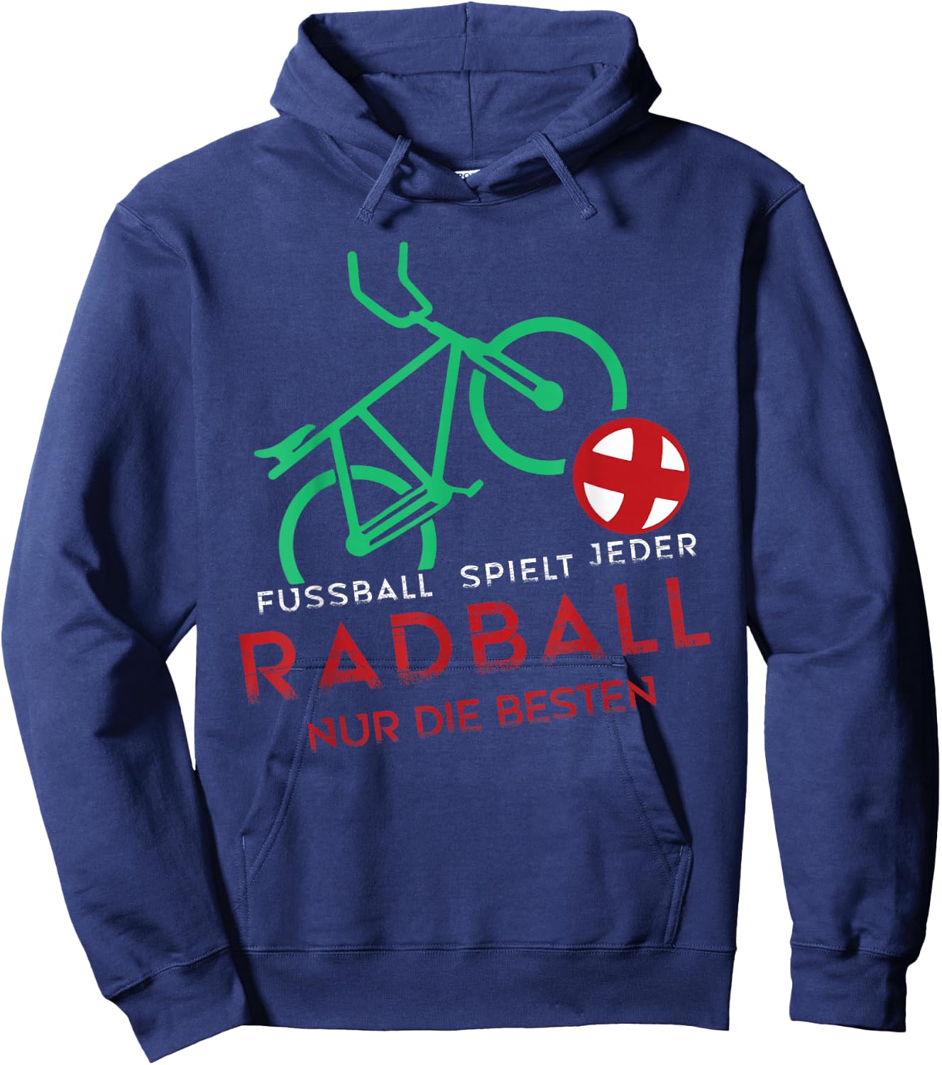 Radball Radballspieler Radballrad Radball Torwart Hoodie - Hoodie | Navy