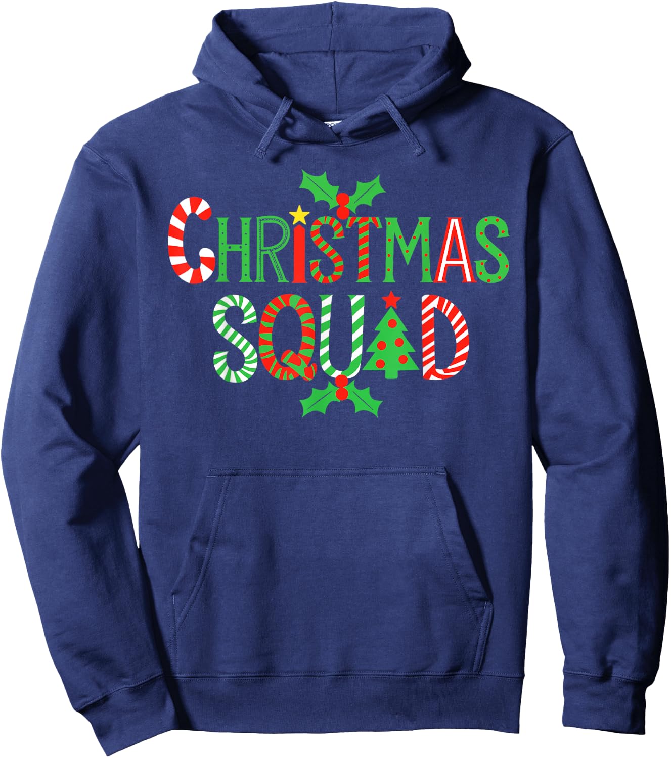 Christmas Squad Shirt Family Adult Kids Christmas Pajamas Hoodie - Hoodie | Navy