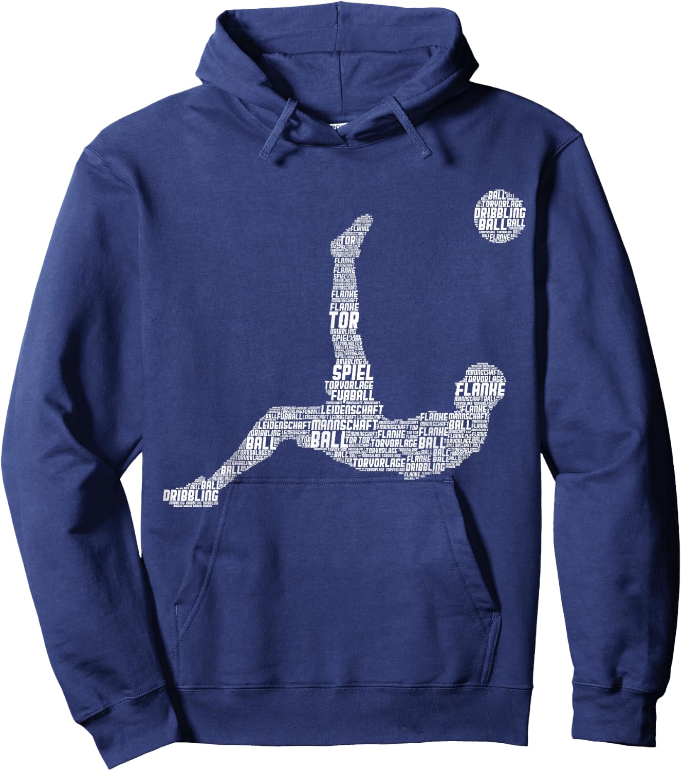 Fußball Fußballer Kinder Jungen Hoodie - Hoodie | Navy