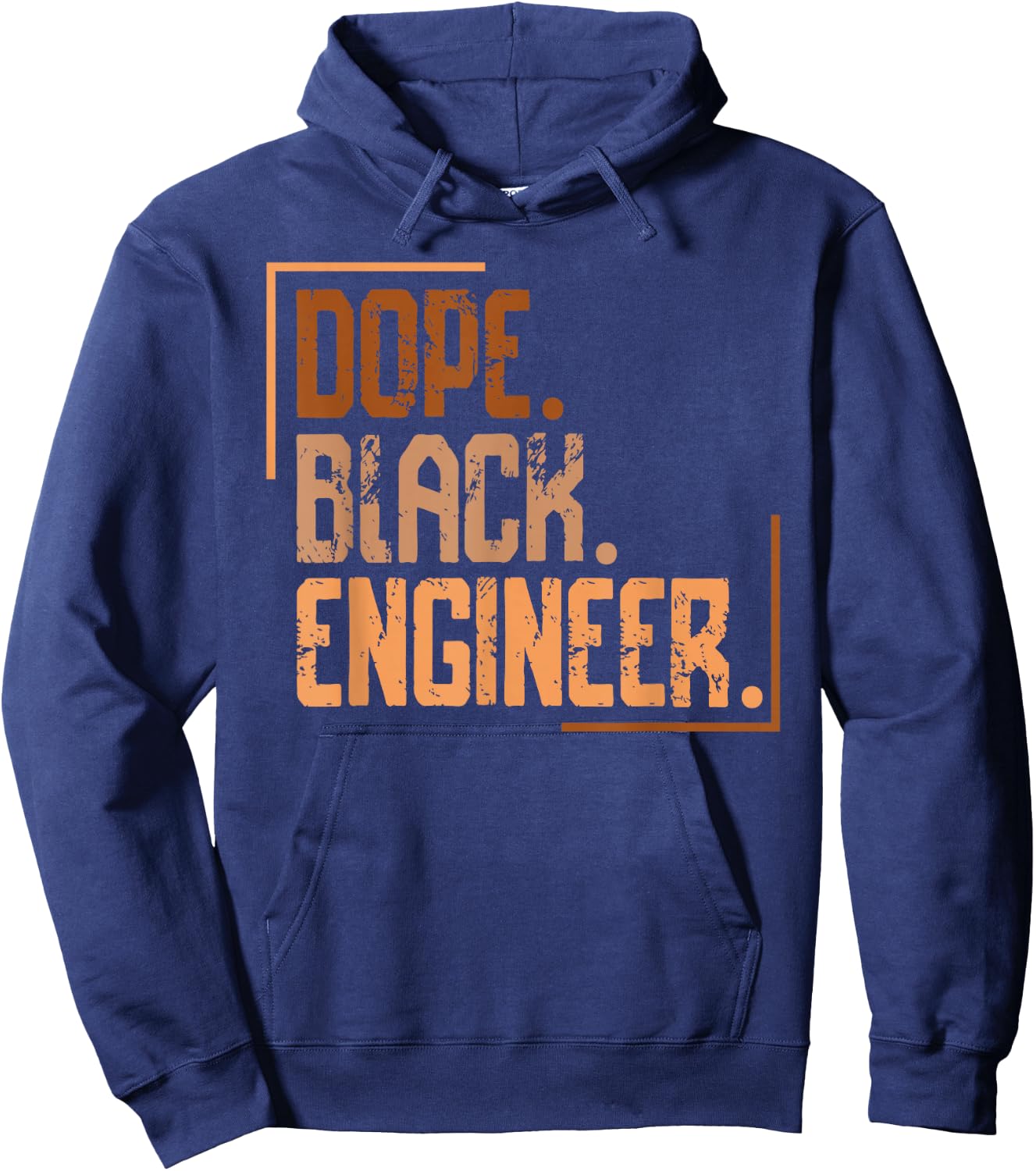 Dope Black Engineer Melanin African American History Month Hoodie - Hoodie | Navy