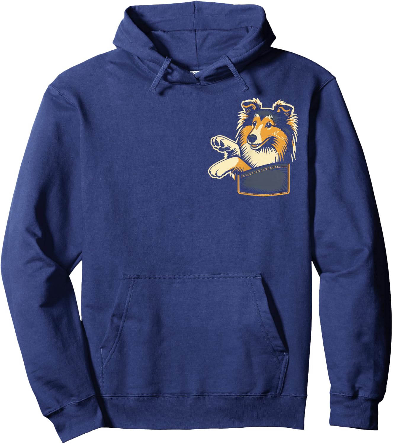 Cute Shetland Shepherd The Sheltie Graphic Design Hoodie - Hoodie | Navy