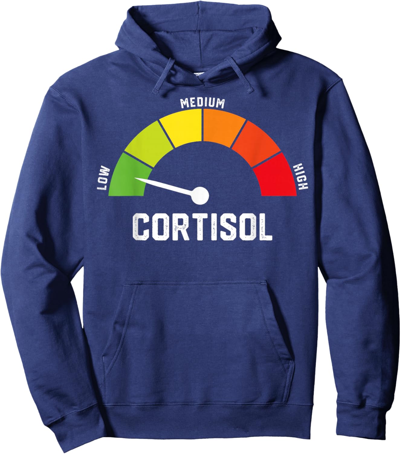 Faibles Niveaux de cortisol Meme Hoodie - Hoodie | Navy